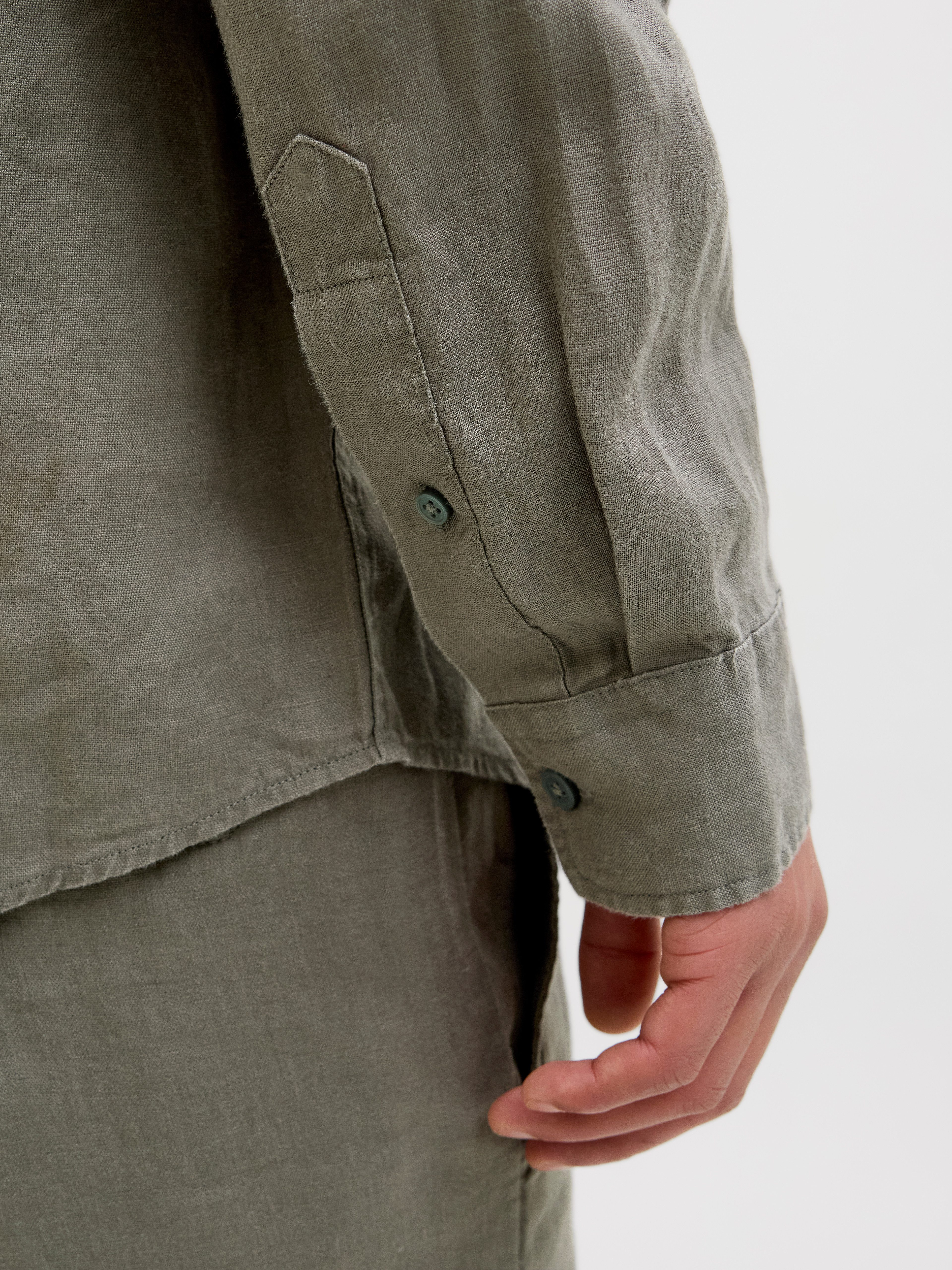 Jack & Jones Overhemd met lange mouwen JPRCCLAWRENCE LINEN L/S SHIRT SN
