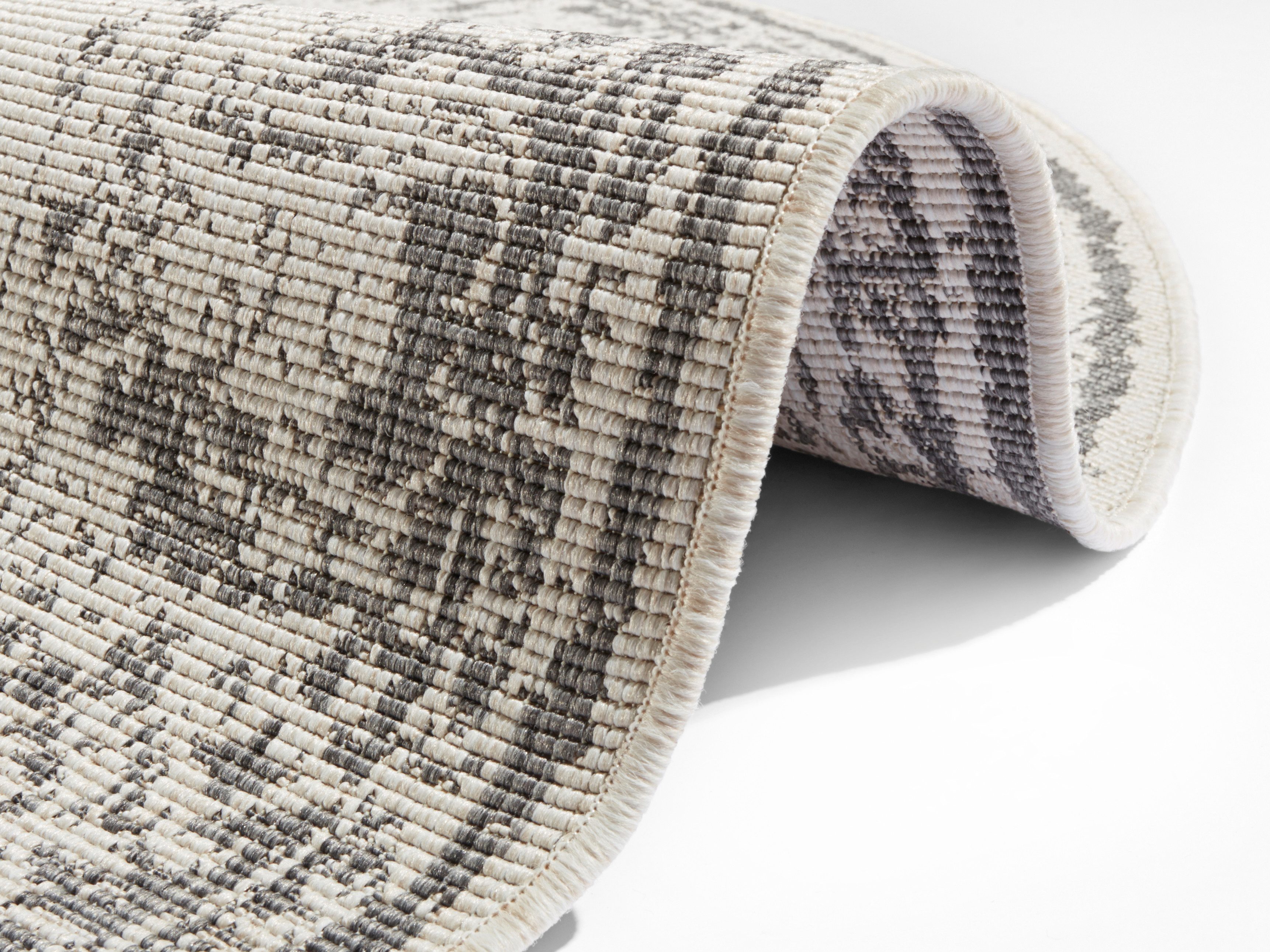 NORTHRUGS Vloerkleed Borbon tweezijdig te gebruiken kleed Geschikt voor binnen en buiten, weerbestendig, balkon, tuin, woonkamer, waterbestendig