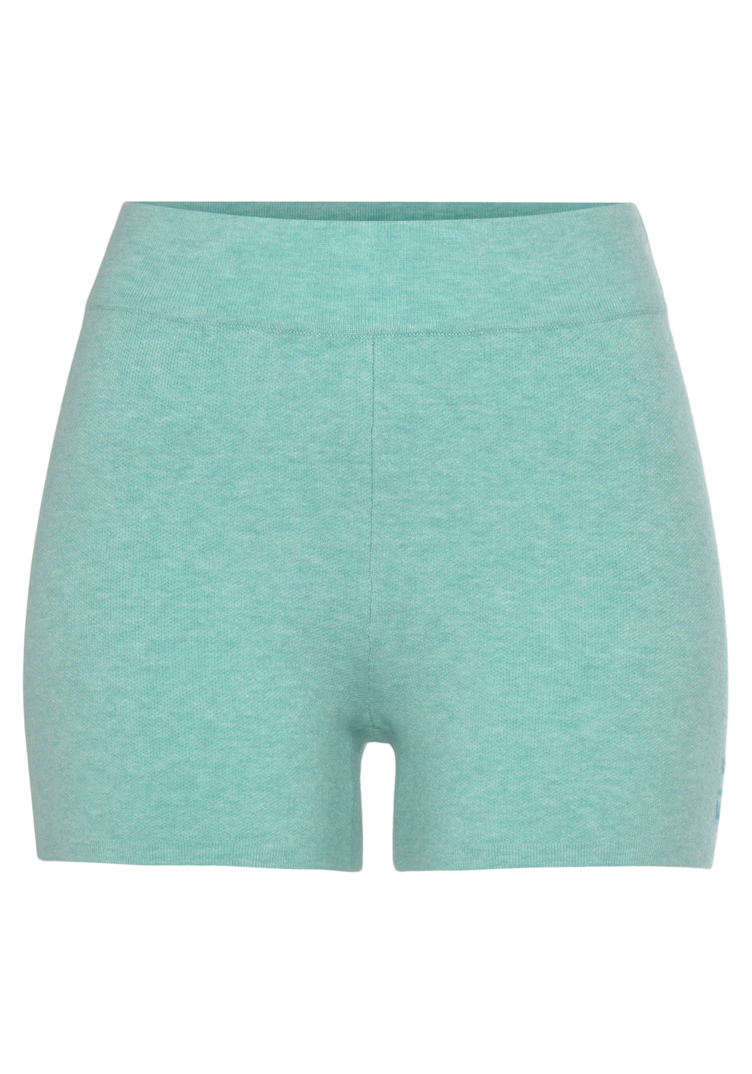 Elbsand Tricotbroek Korte broek van hoogwaardig breiwerk, met logostiksel, loungewear
