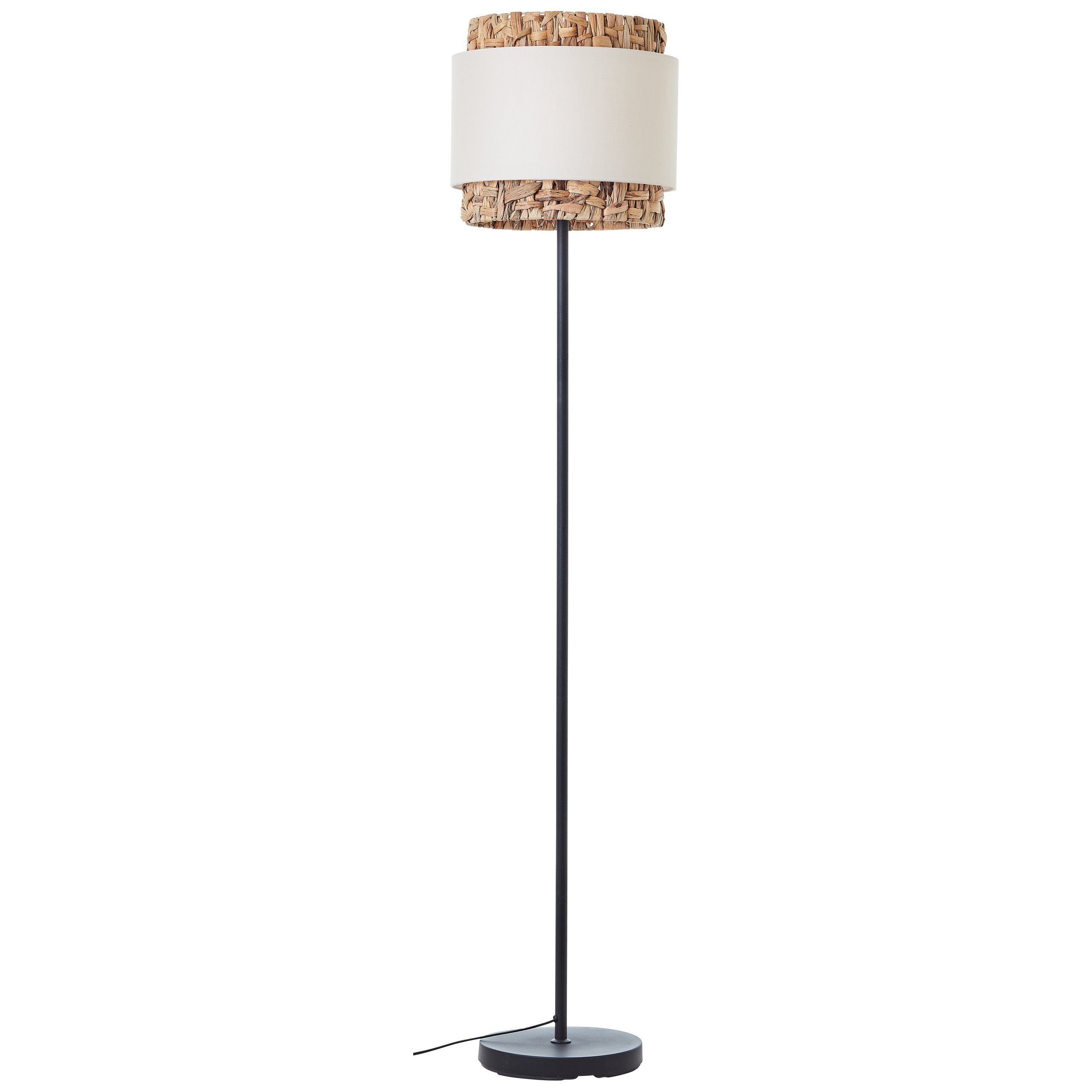 Brilliant Leuchten Staande lamp Waterlilly Ø 35 cm, E27, metaal/textiel/waterhyacint