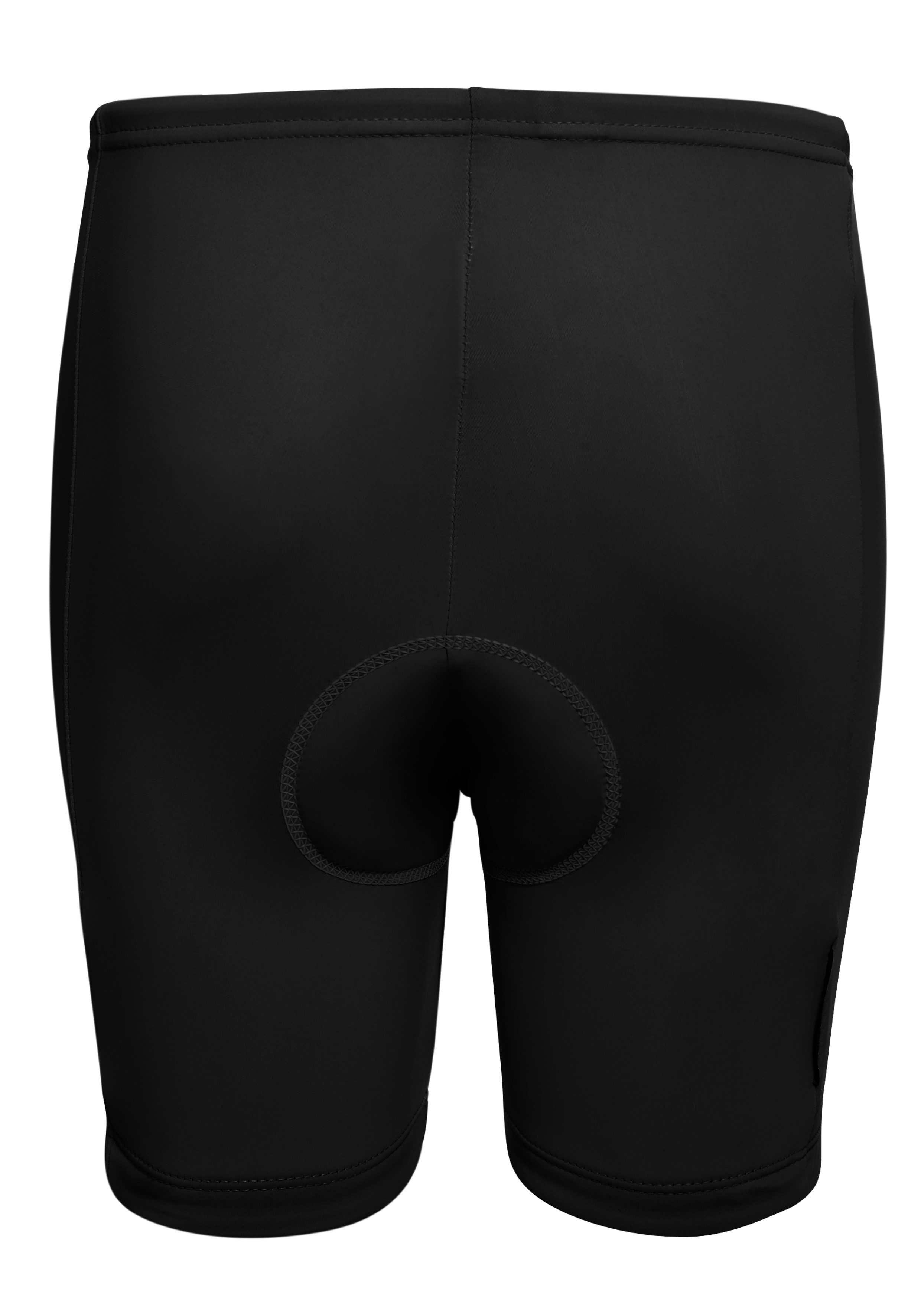 Gonso Fietsbroek Napoli Kinder fietsbroek met zitkussen, tight fit fietsbroek met comfortabele tailleband