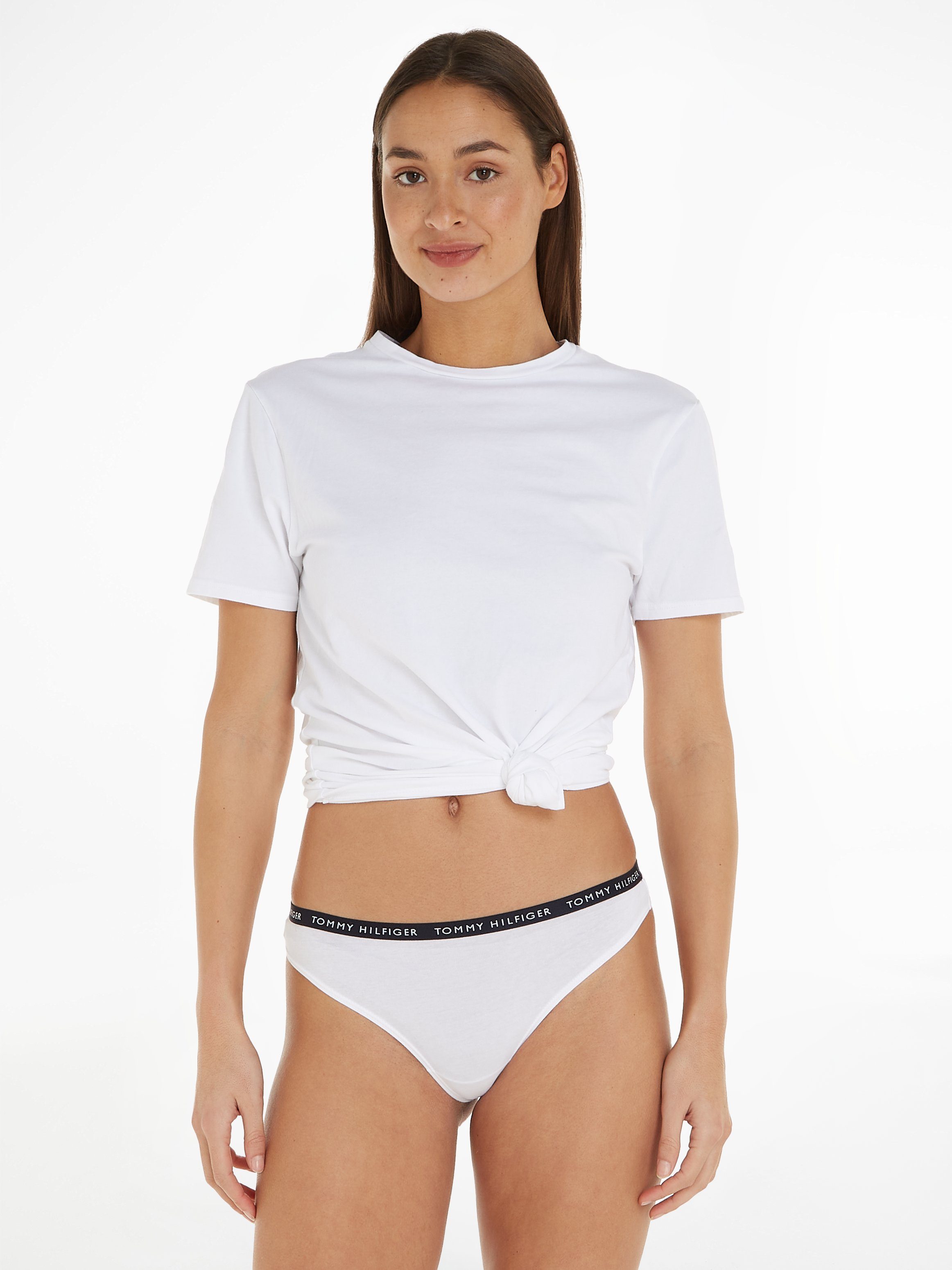 Tommy Hilfiger Underwear Slip met smalle logoboord (3 stuks)
