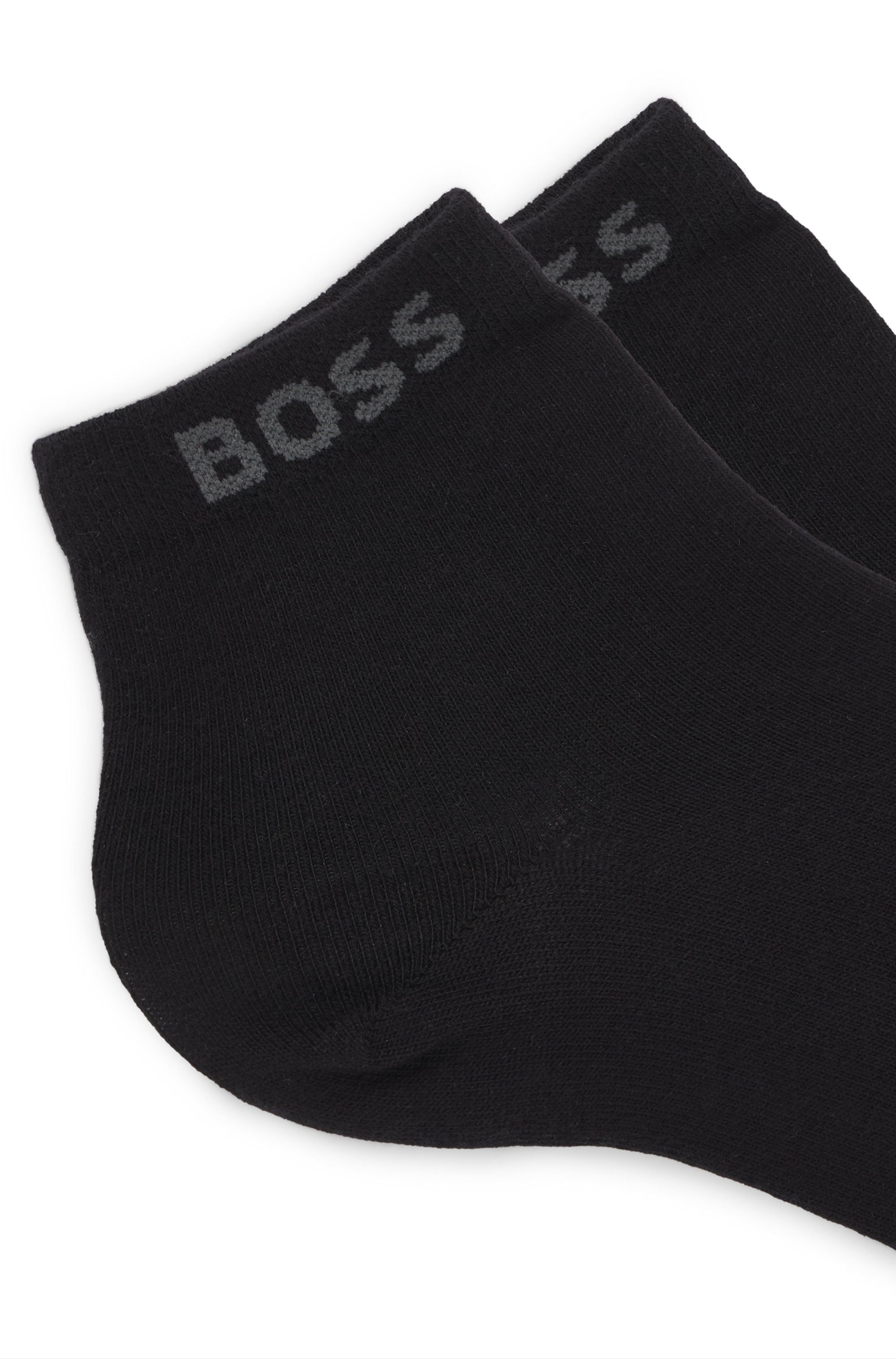 BOSS Sneakersokken met ingenaaide merkopdruk (set, 2 paar)
