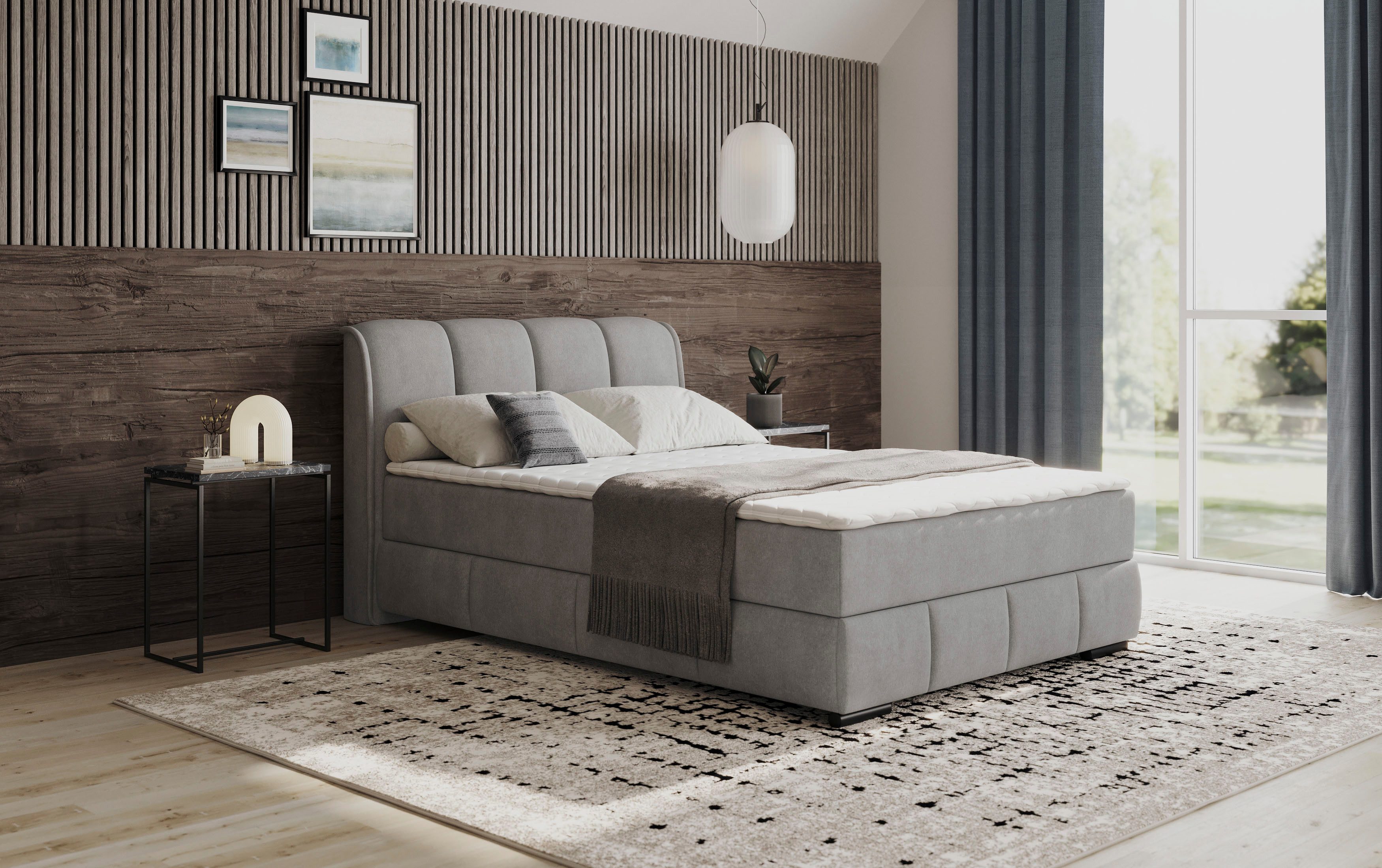 INOSIGN Boxspring Bethany met bedkist, incl. matras Topmatras en sierkussen, in verschillende hardheden beschikbaar