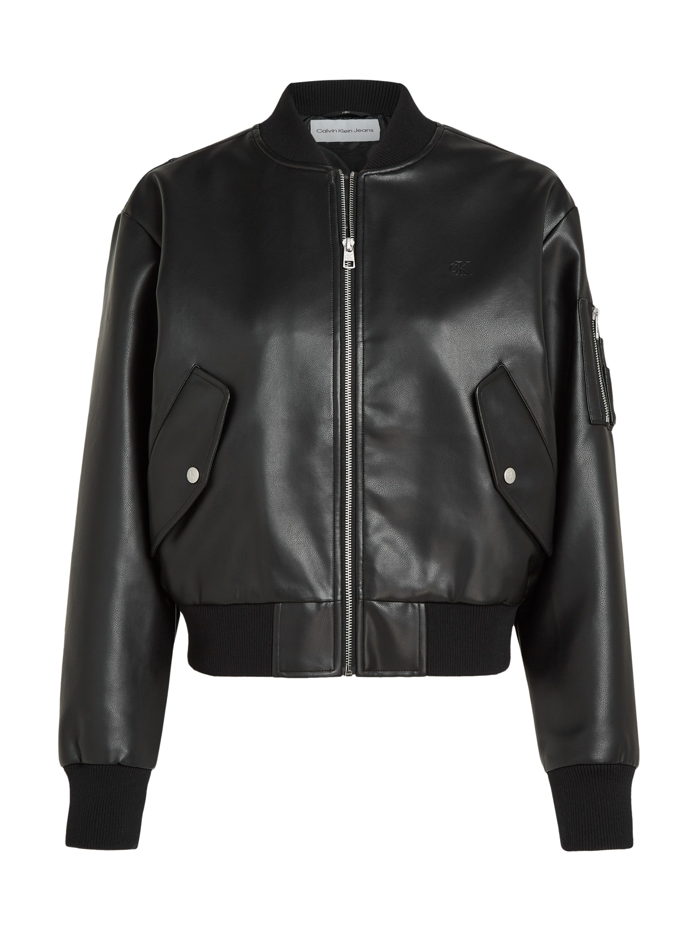 Calvin Klein Jack in collegestijl FAUX LEATHER BOMBER JACKET