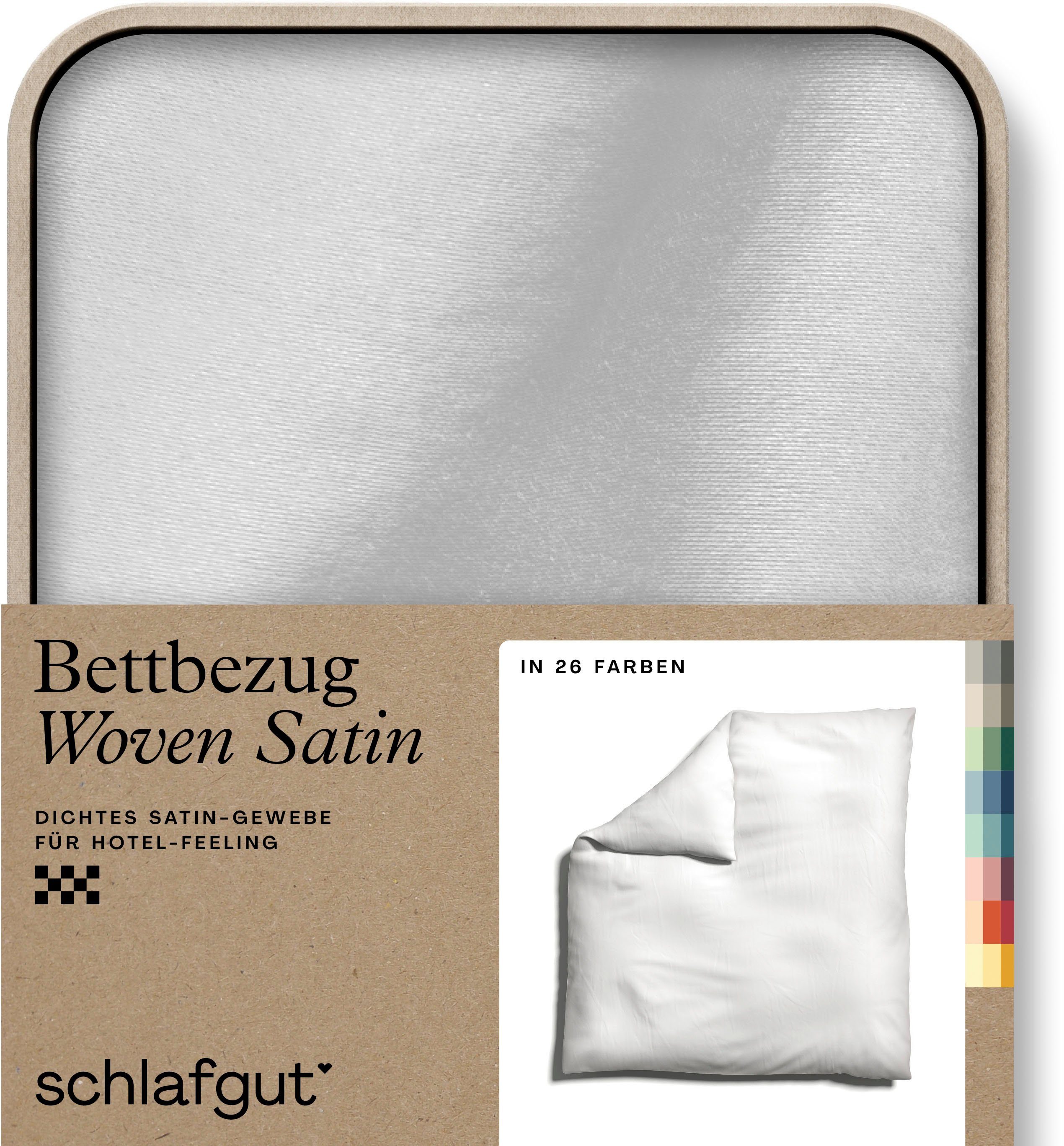 Schlafgut Dekbedovertrek Woven Satin bijzonder dicht geweven, mix & match: bijpassende kussenhoes ve