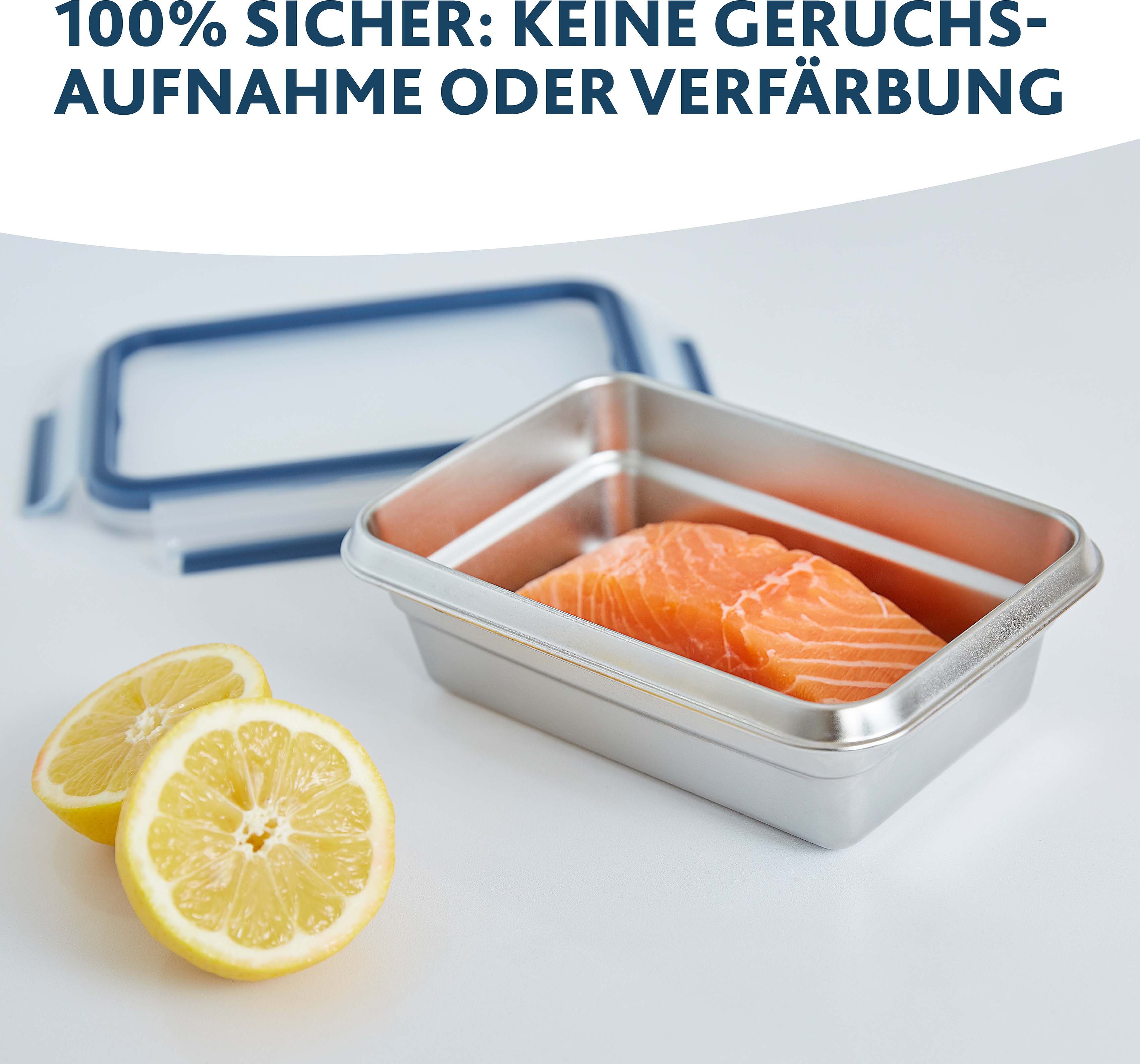Emsa Vershoudtrommel Clip & Close duurzaam, roestvrij staal, vorst-, vaatwasmachine- en ovenbestendig (set, 1-delig)