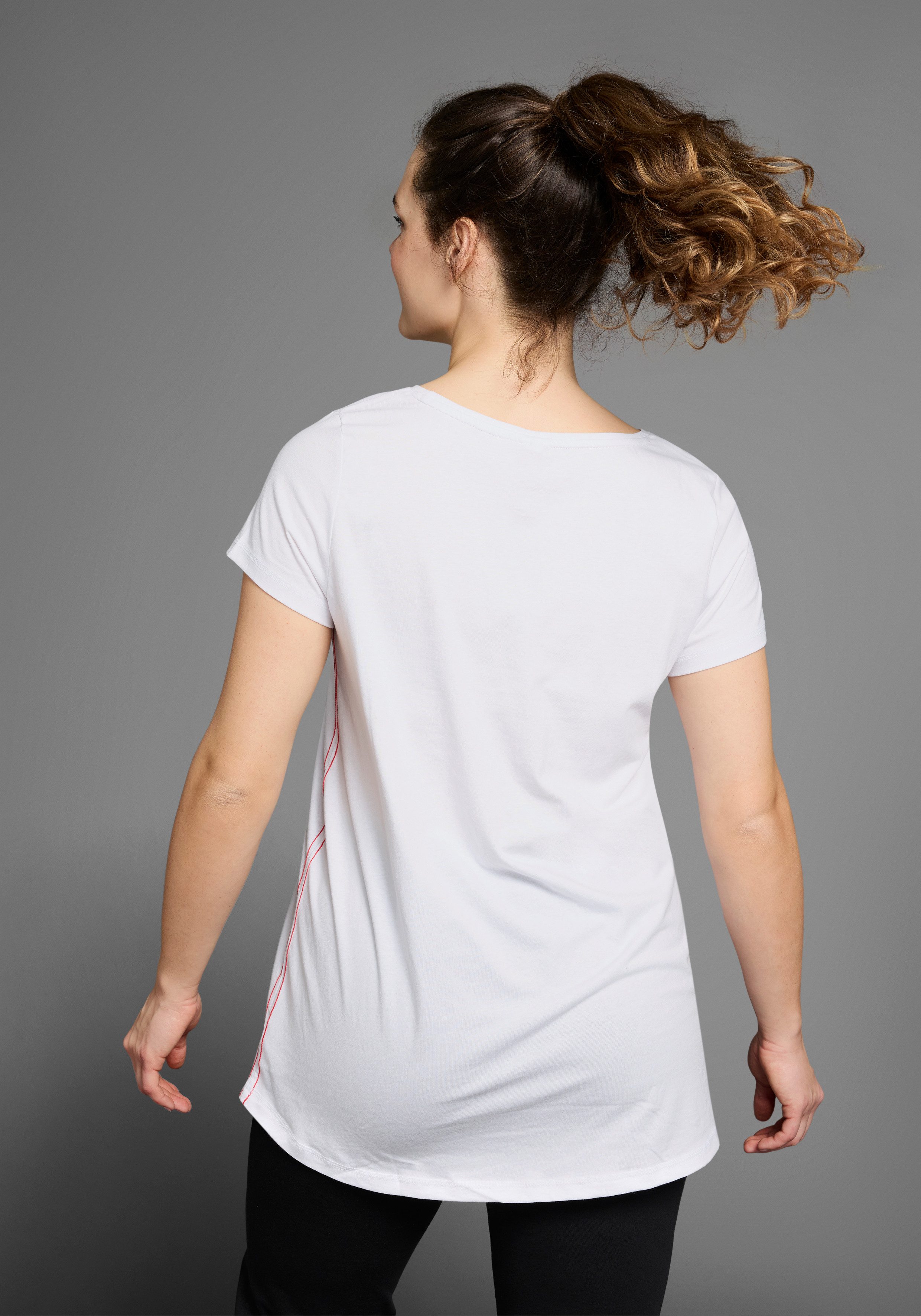 KangaROOS Lang shirt Korte mouw, figuuraccentuerende pasvorm (2-delig, Set van 2)