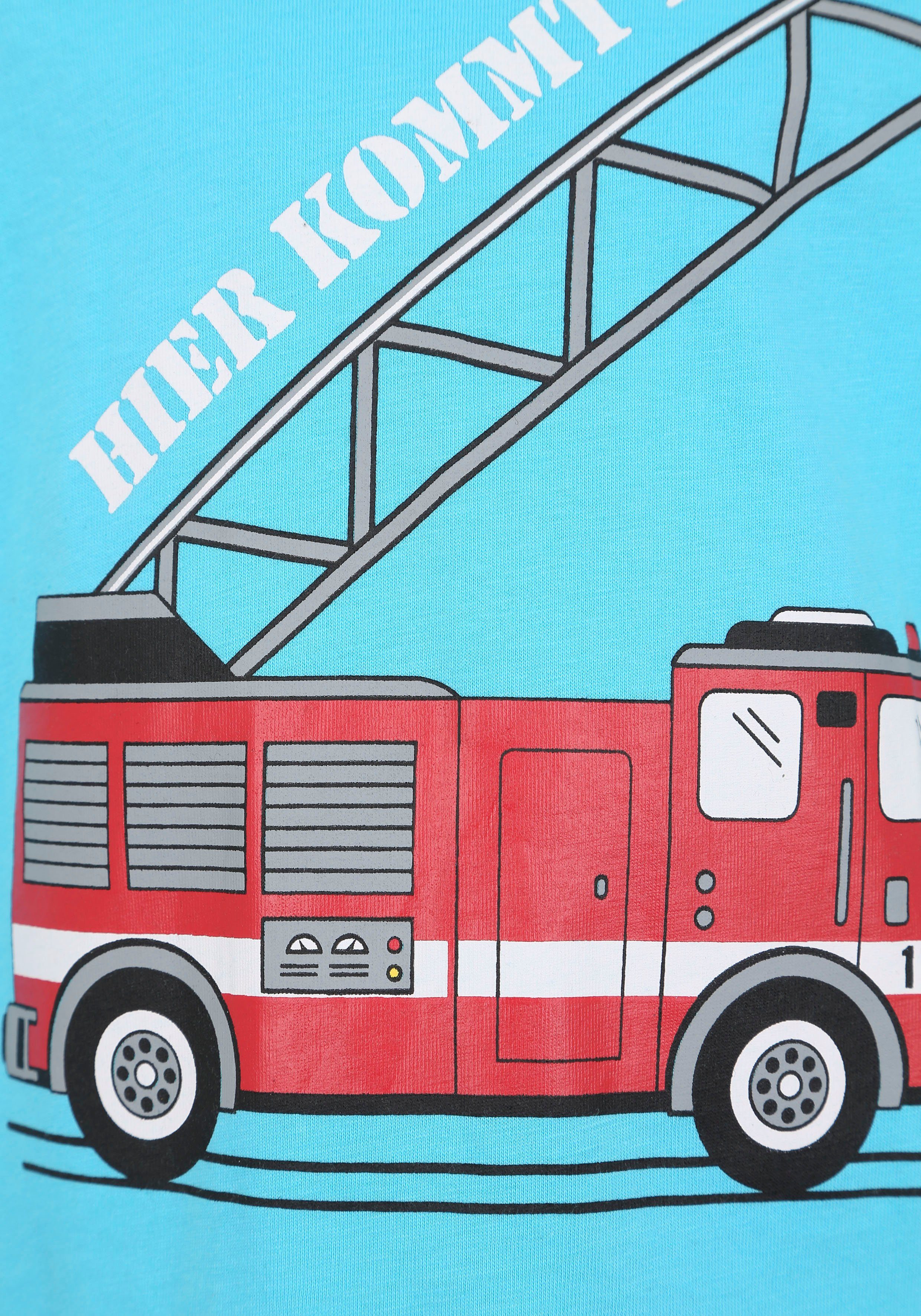 KIDSWORLD Shirt met lange mouwen HIER KOMMT RETTUNG Lange mouwen, basic pasvorm, frisse print