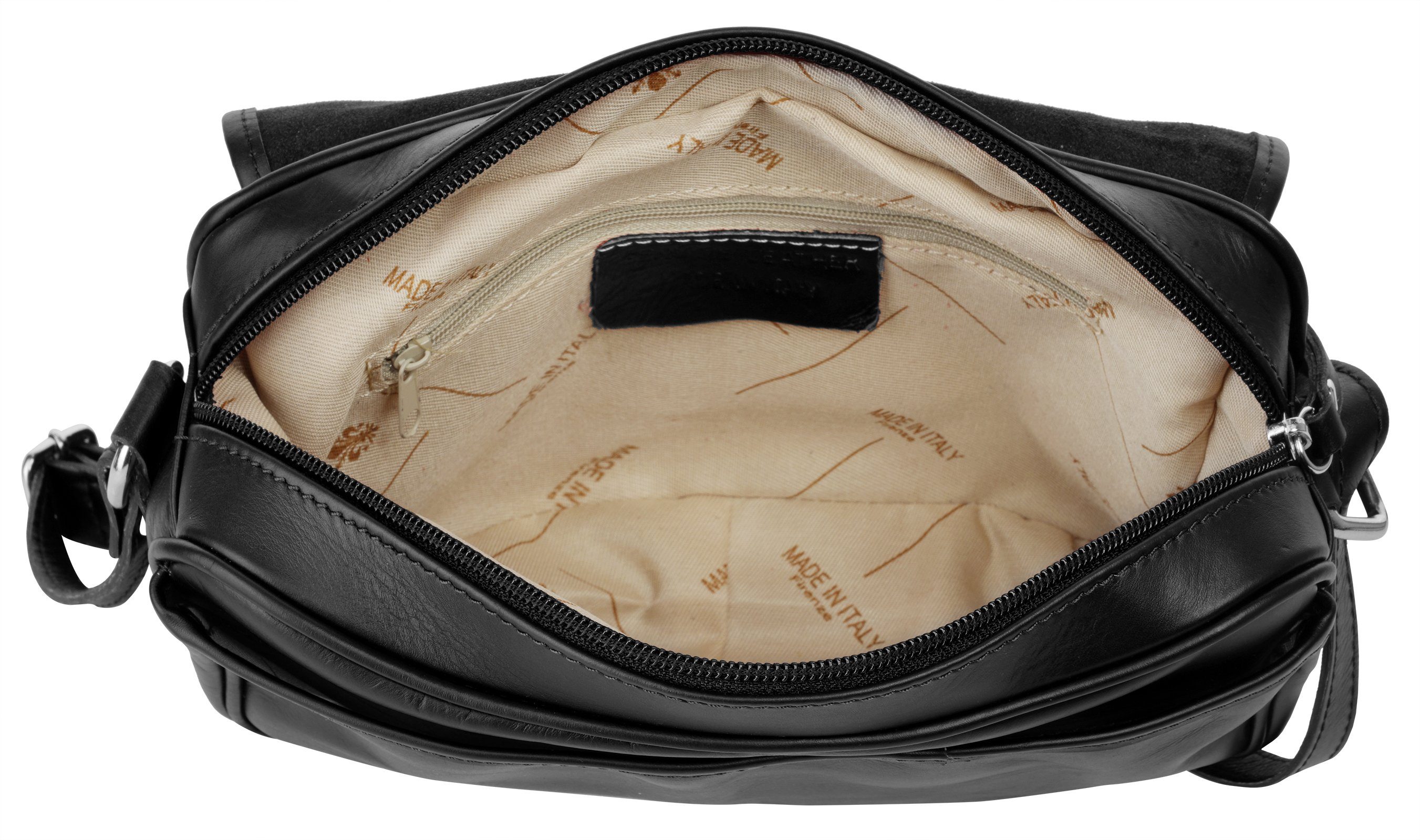 Samantha Look Schoudertas echt leer, made in italy