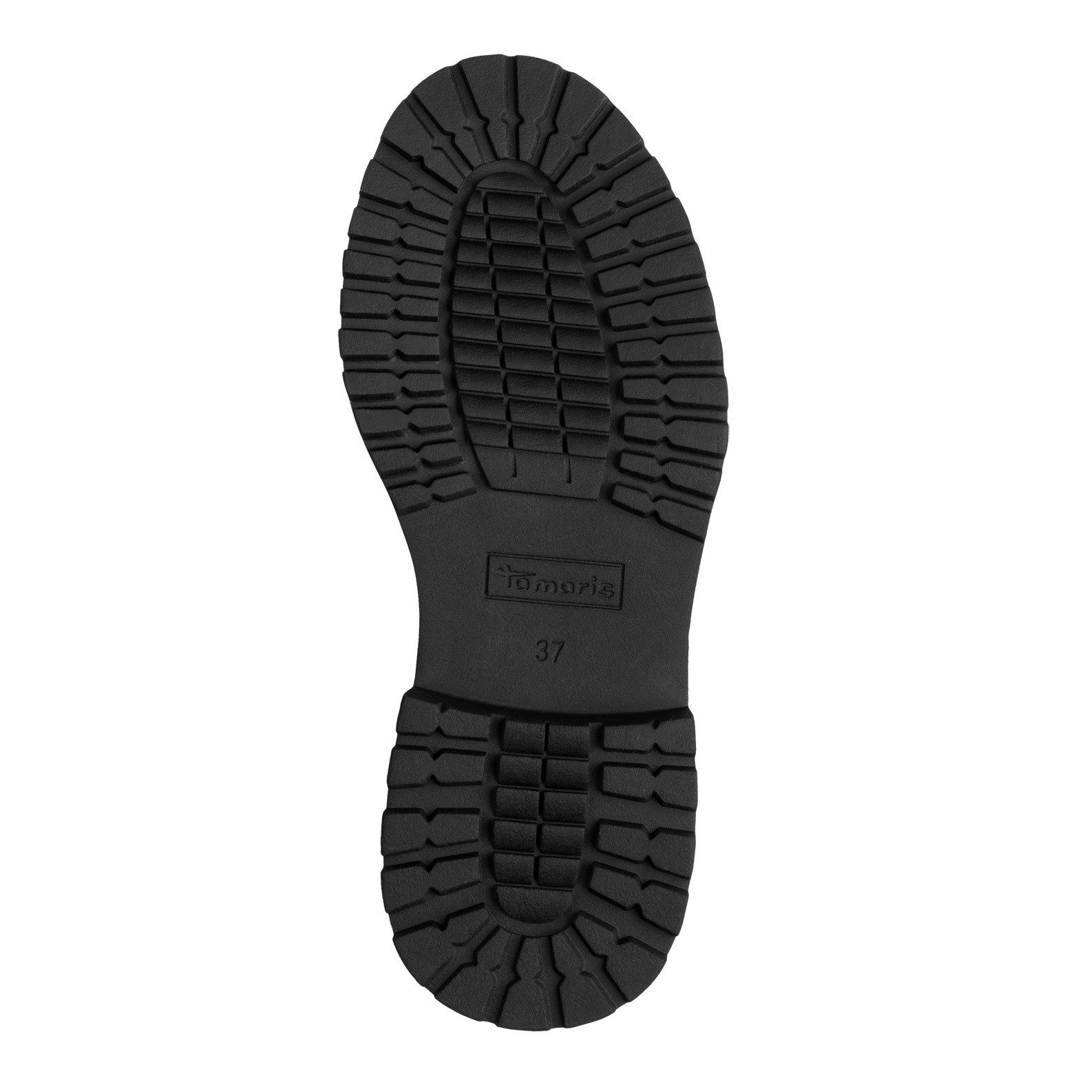 Tamaris Veterlaarsjes blokhak, veterboots met sier elementen in metalliclook