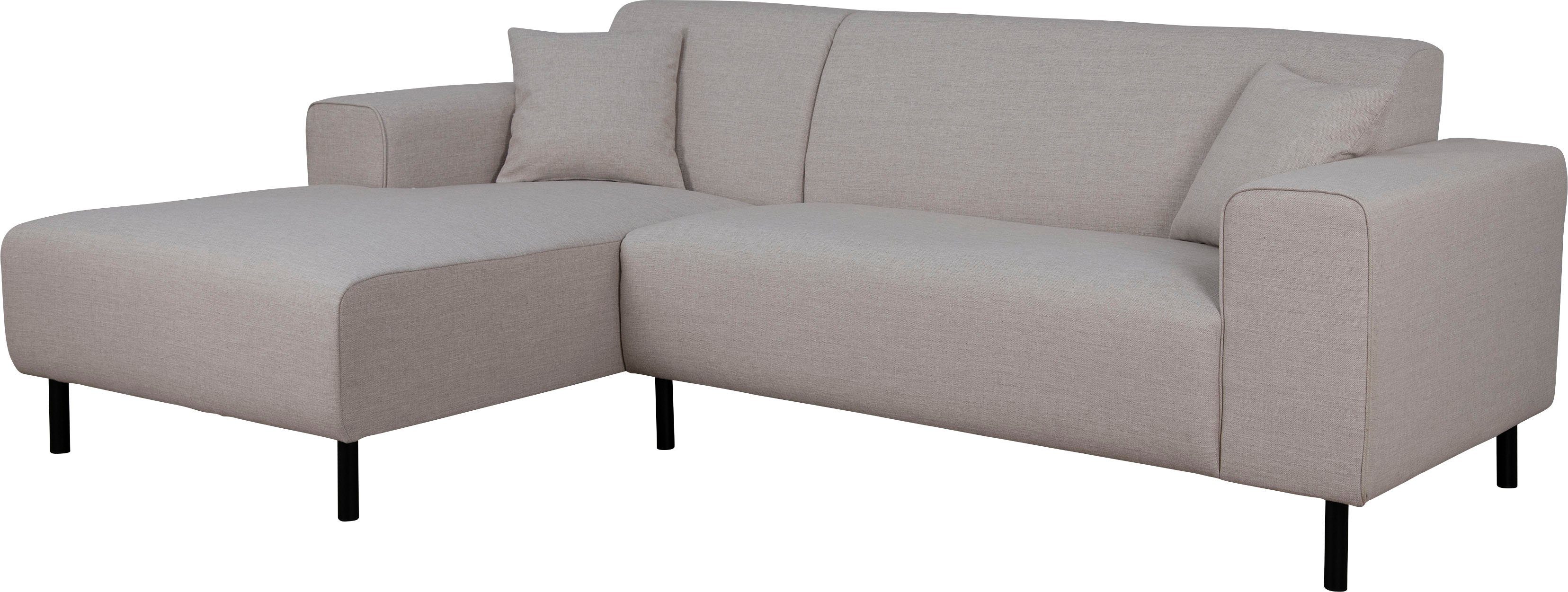 Home affaire Hoekbank ARROS L-vorm met golfondersteuning, afmetingen B/D/H: 235/163/81 cm incl. sierkussens, met recamiere rechts/links bestelbaar, ook in cord