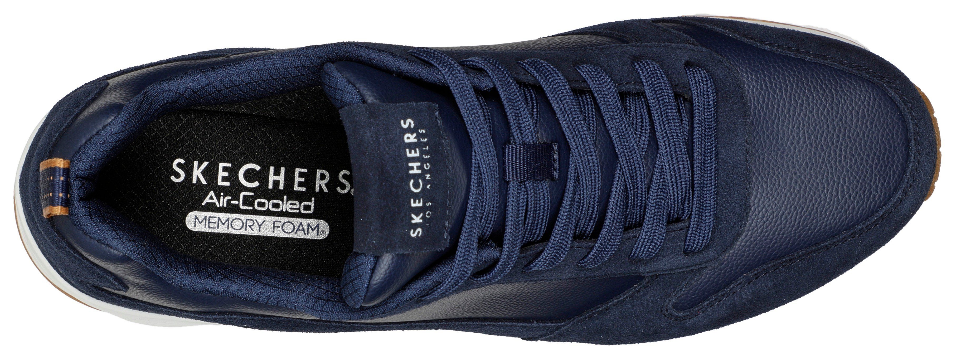 Skechers Sneakers Uno Stacre met luchtkamerzool, vrijetijdsschoen, lage schoen, veterschoen