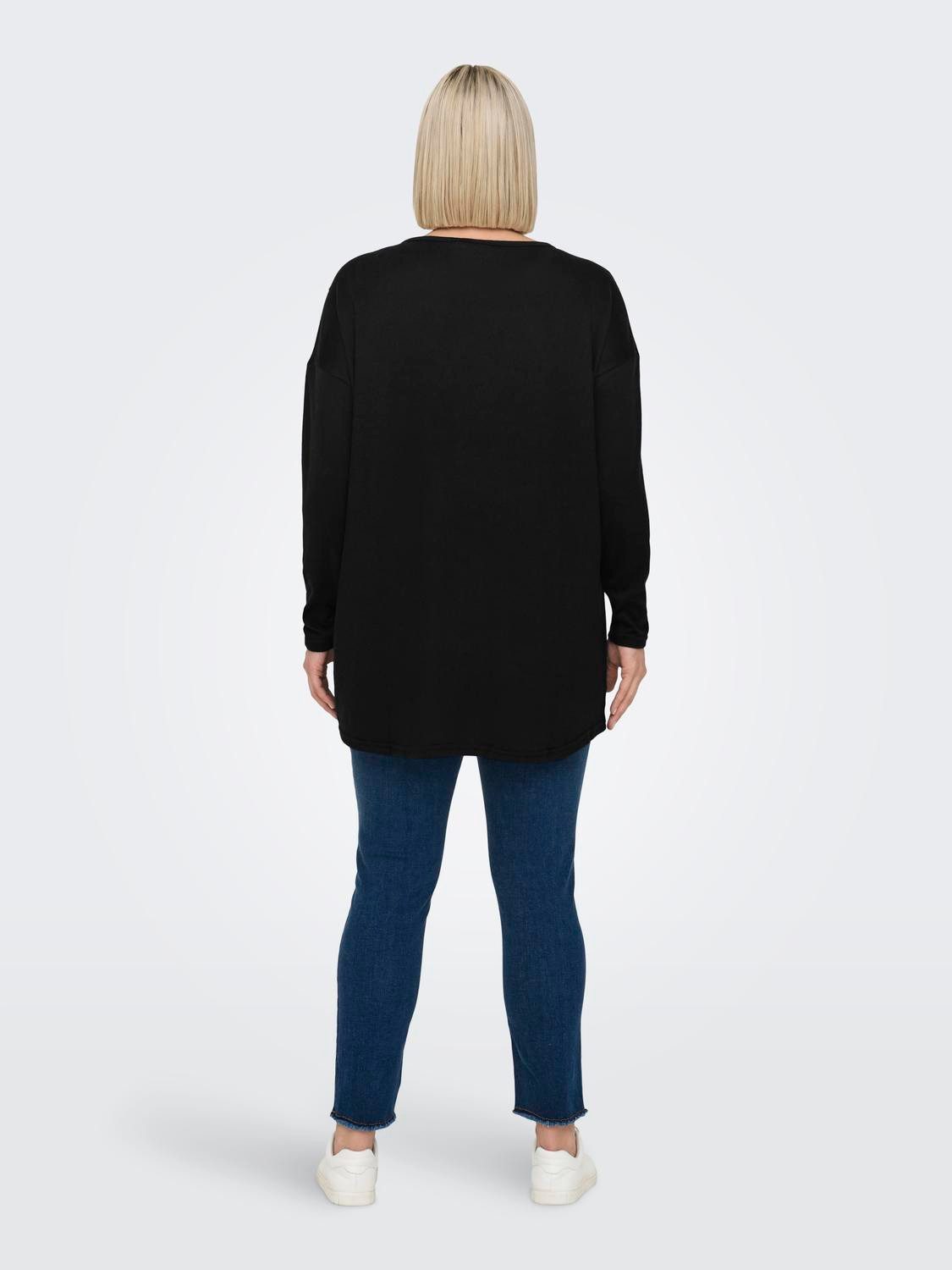 ONLY CARMAKOMA Shirt met lange mouwen CARALBA LS LONG TOP JRS