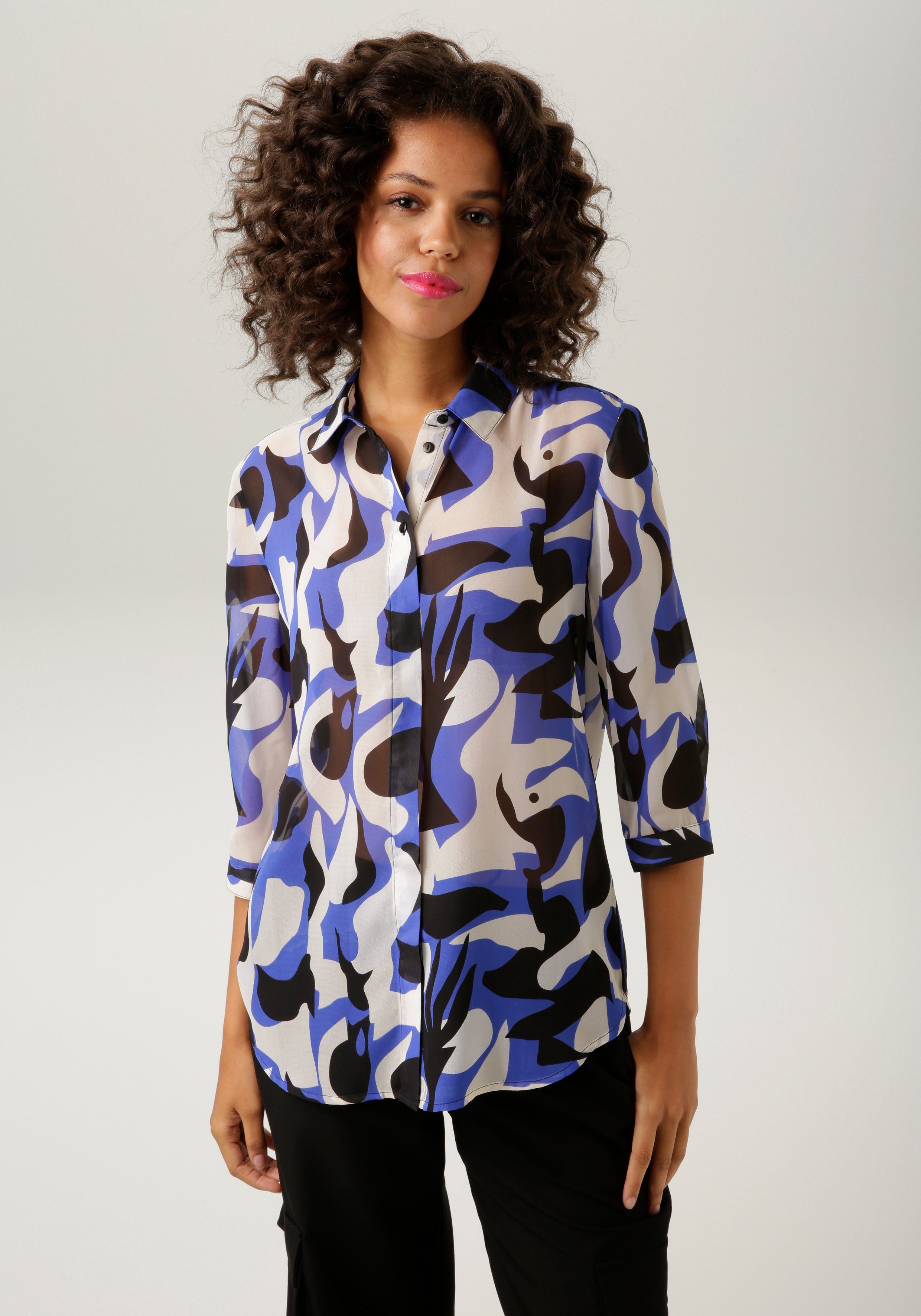 Aniston CASUAL Overhemdblouse met krachtige grafische print