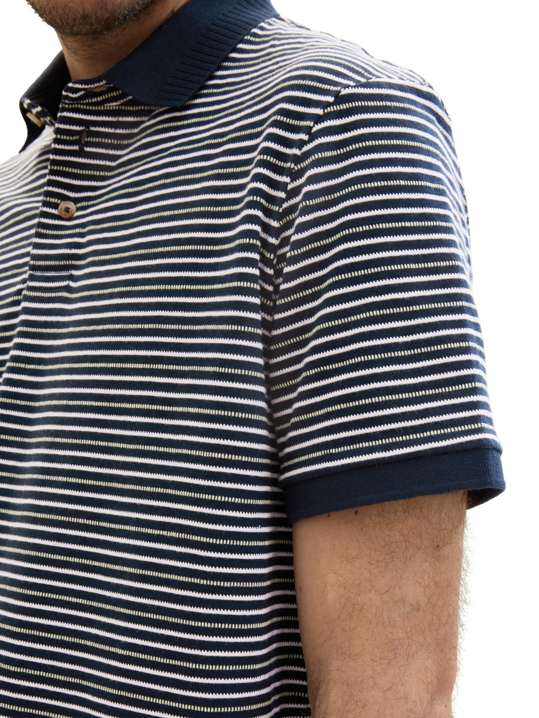 Tom Tailor Poloshirt in streep-look