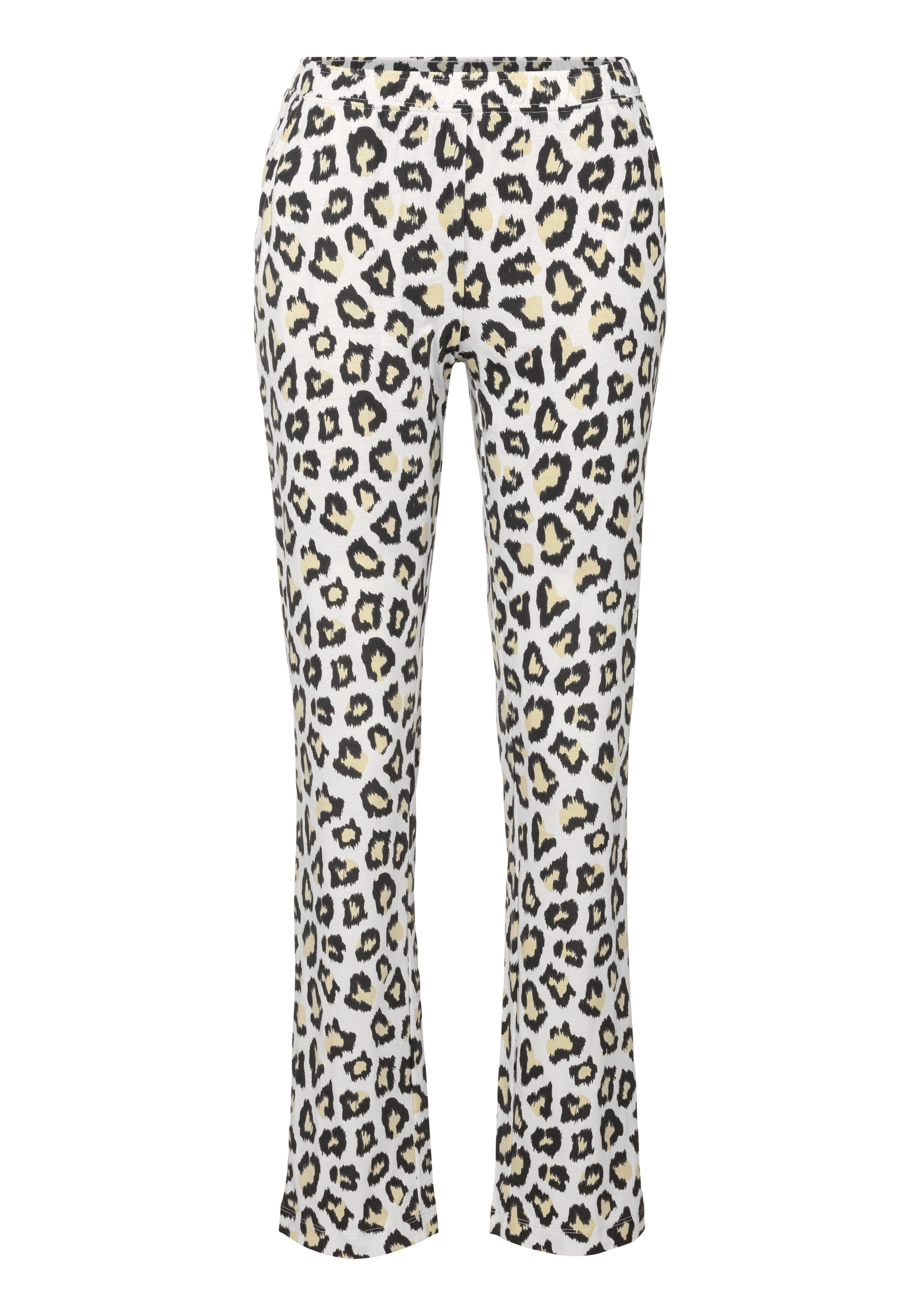 Vivance Dreams Pyjama met luipaardprint (set, 3-delig, 3-delig)