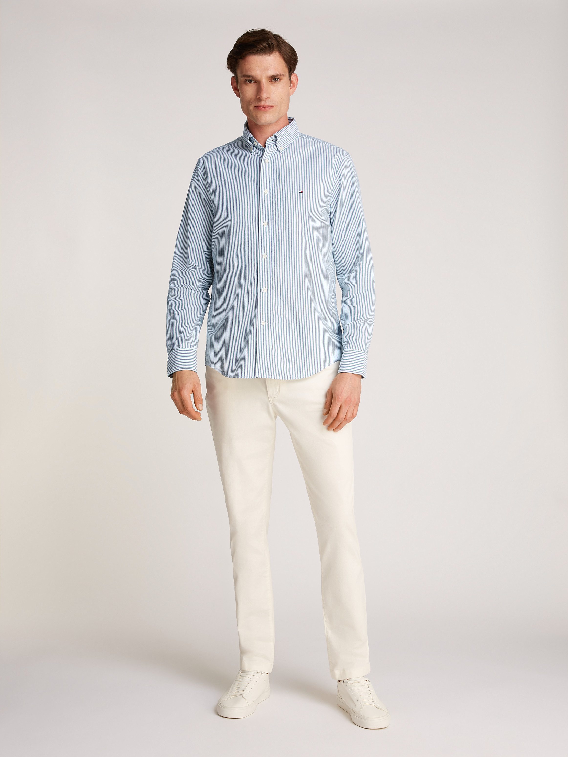 Tommy Hilfiger Overhemd met lange mouwen FLEX POPLIN CLASSIC STP RF SHIRT