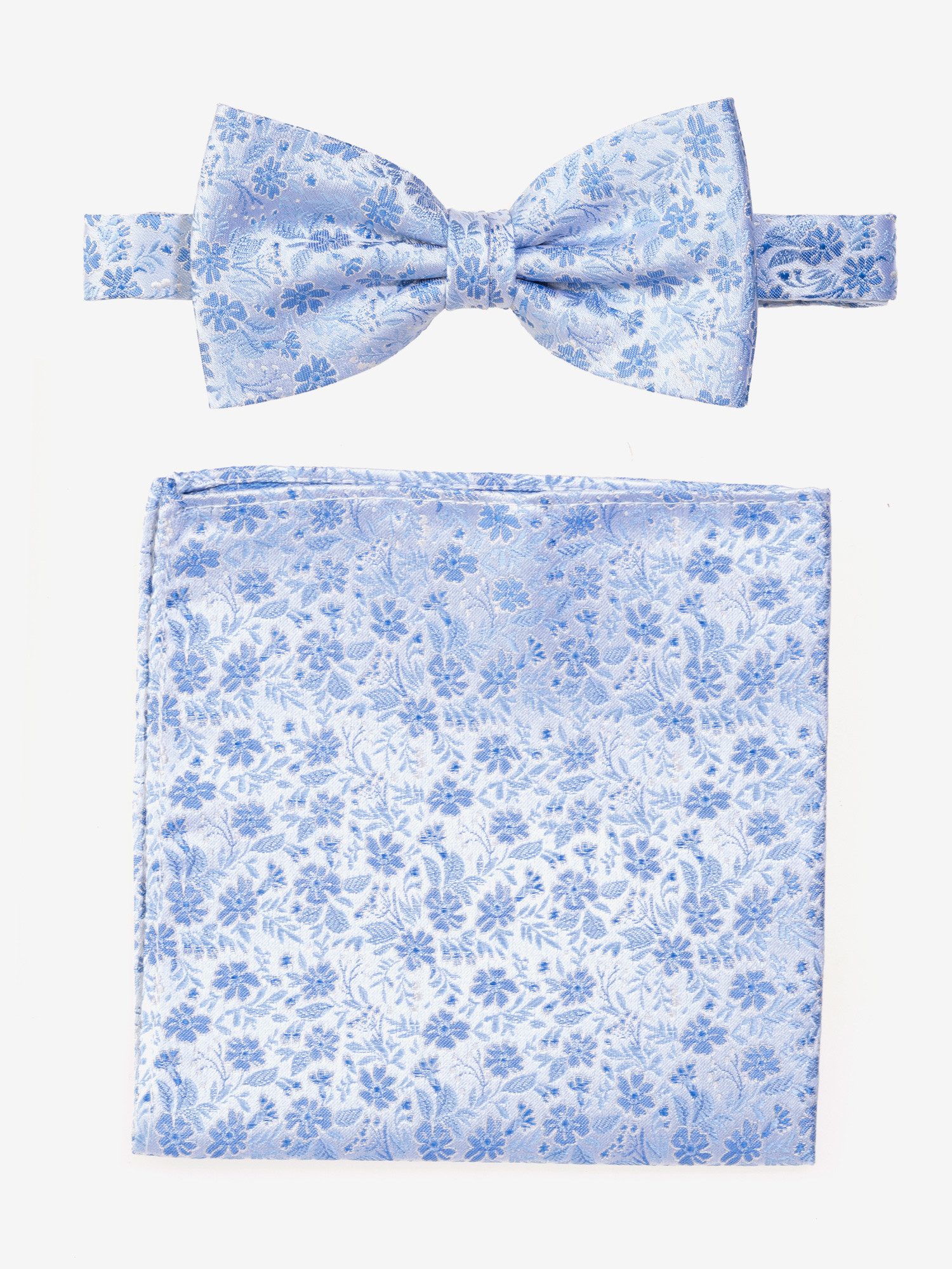 MONTI Vlinderdasje met bijpassende pochet (2 stuks) heren stropdassen blauw