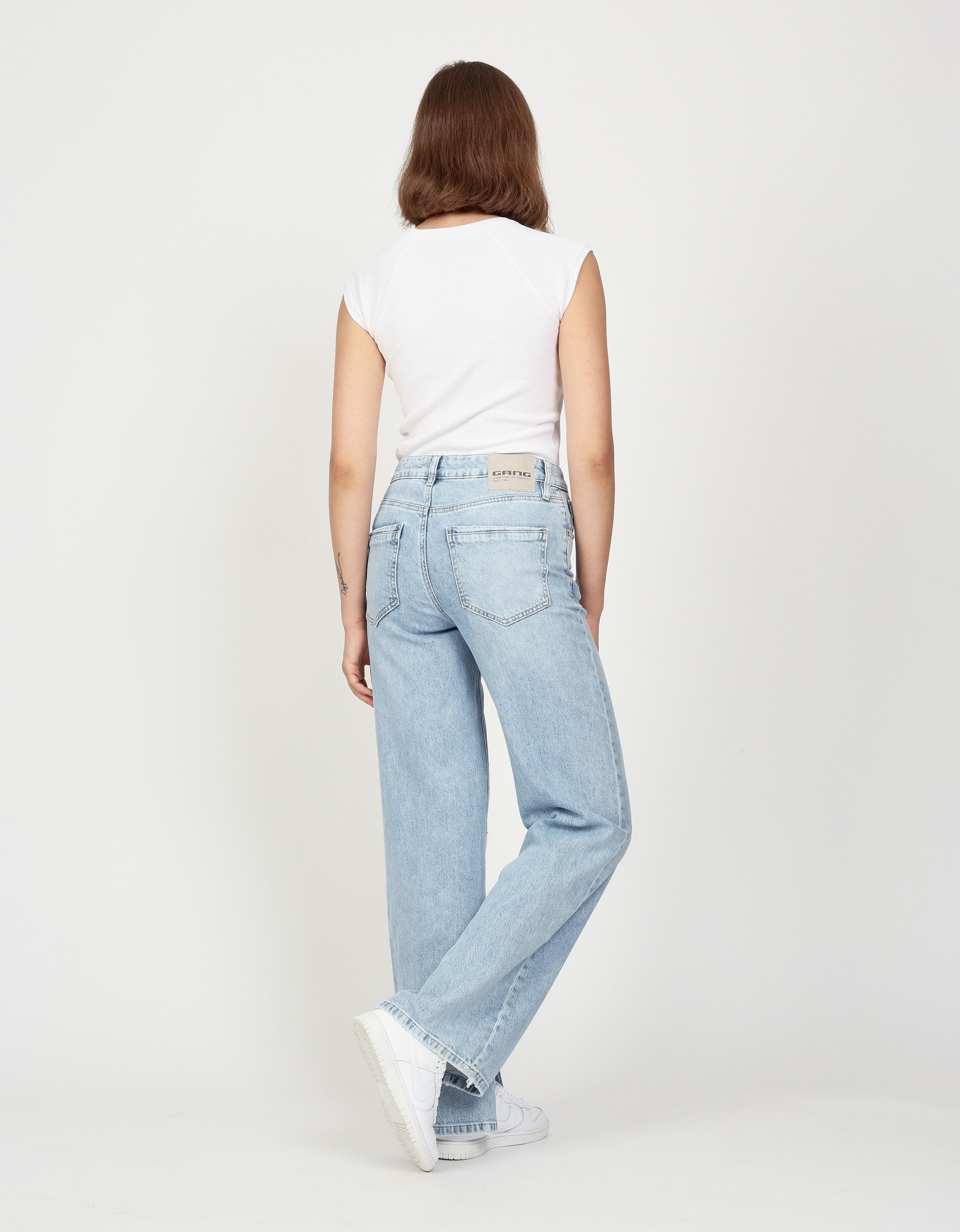 GANG Straight jeans 94JUL SLIT met splitje