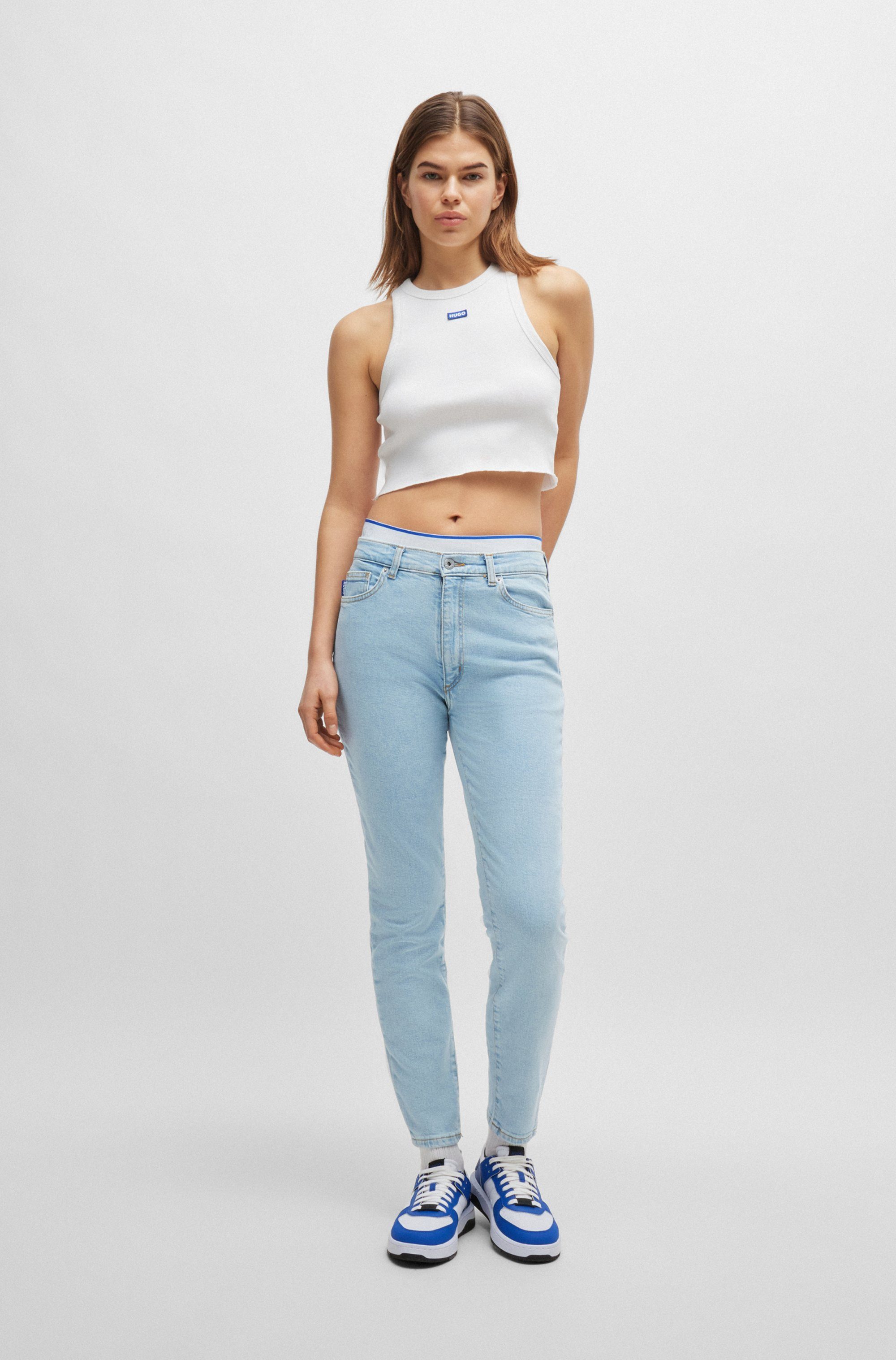 HUGO Blue Skinny fit jeans Malu Skinny fit met gemiddelde taillehoogte