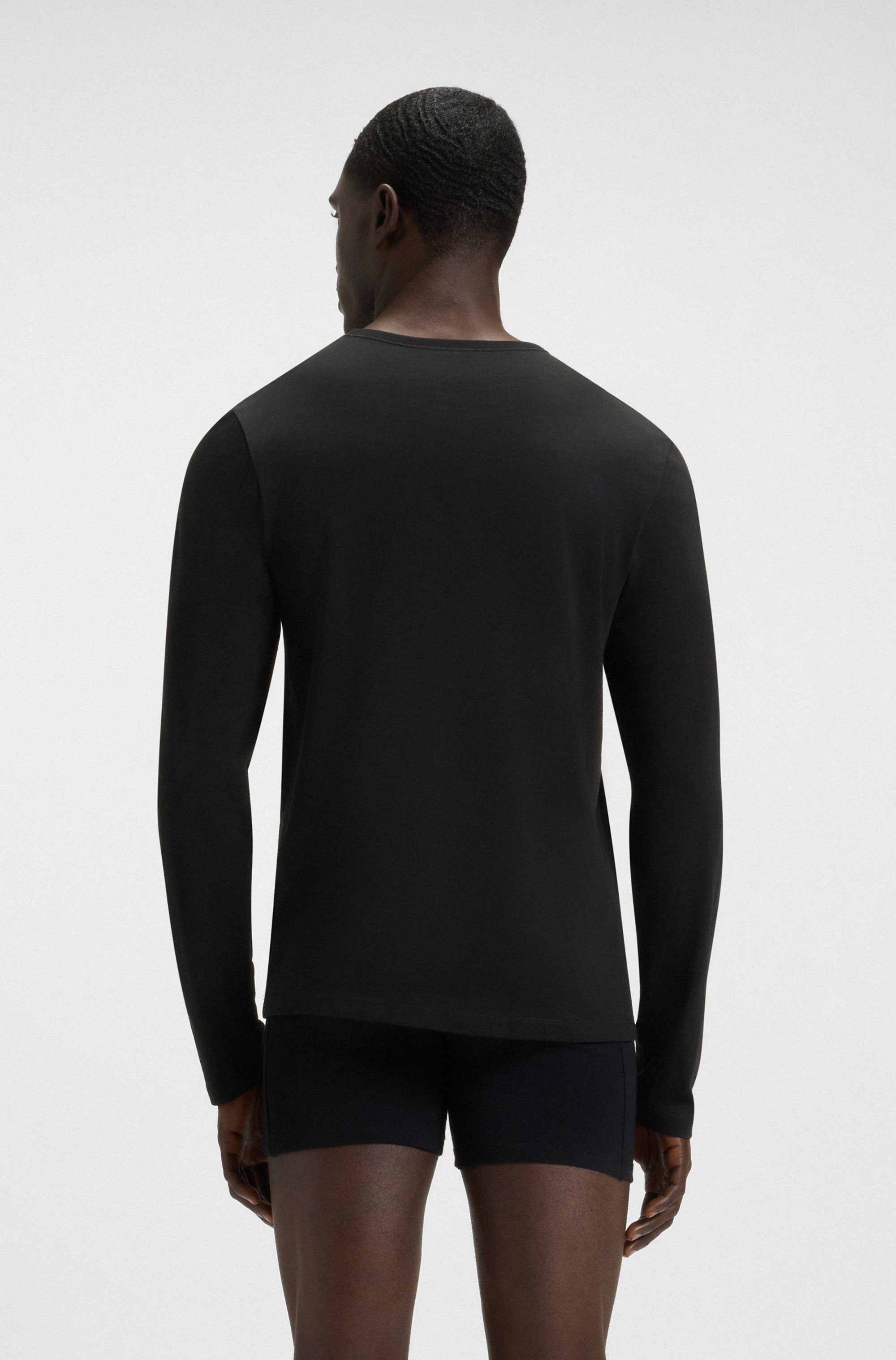 BOSS Shirt met lange mouwen Longsleeve-Shirt R-Neck Classic COTTON 3pcs/pack (3-delig)