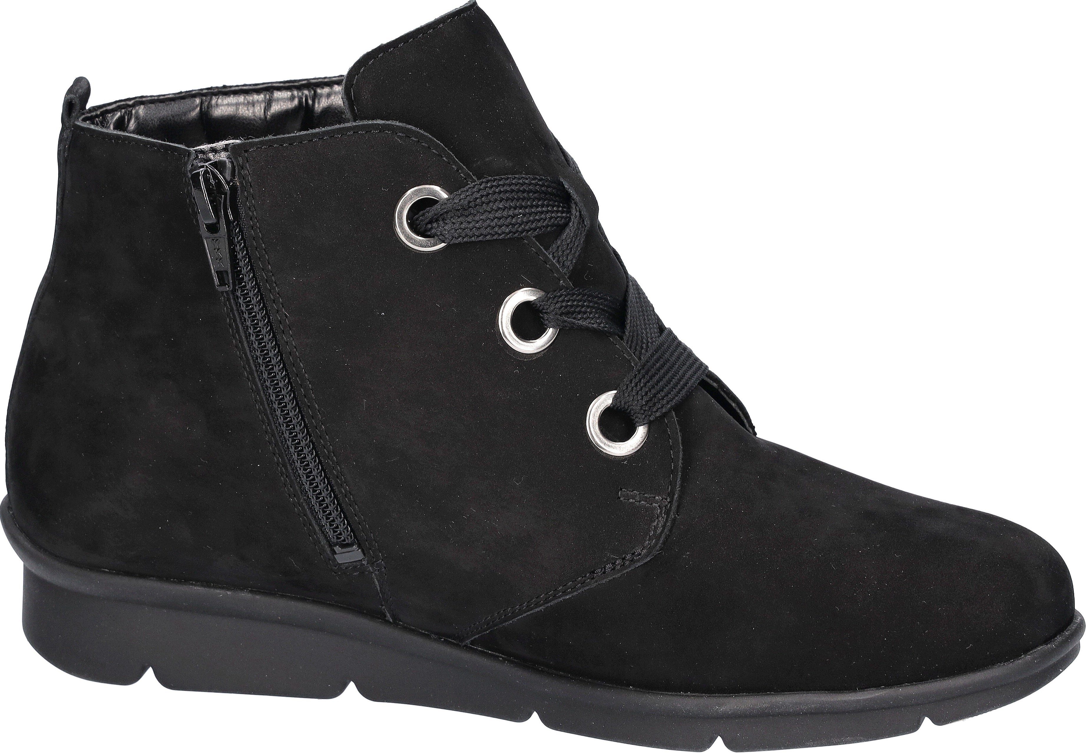 Waldläufer Hoge veterschoenen K-INGA ankle boot, comfortable schoen in comfort wijdte k = extra wijd