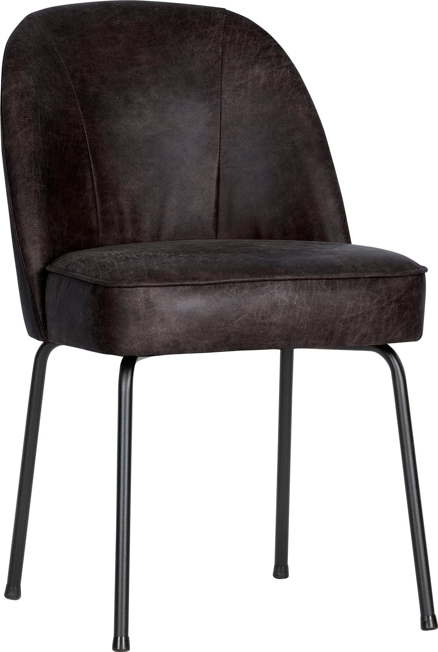 WOOOD Eetkamerstoel Stockholm Gestoffeerde stoel, 4-poots metalen frame, breedte 50 cm (set, 2 stuks)