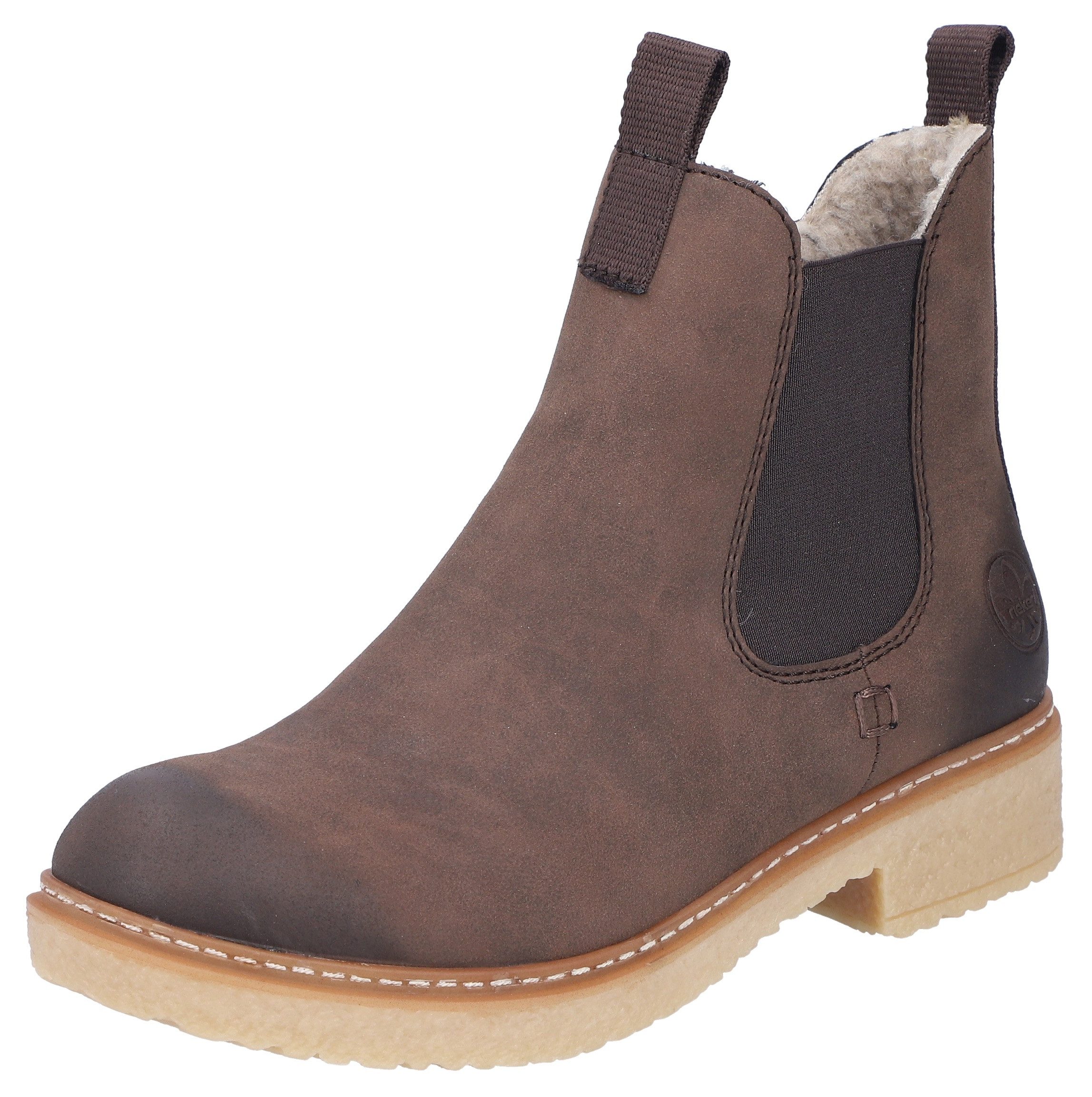 Rieker Winterlaarsjes chelseaboots used-look met binnenrits en stretchinzet