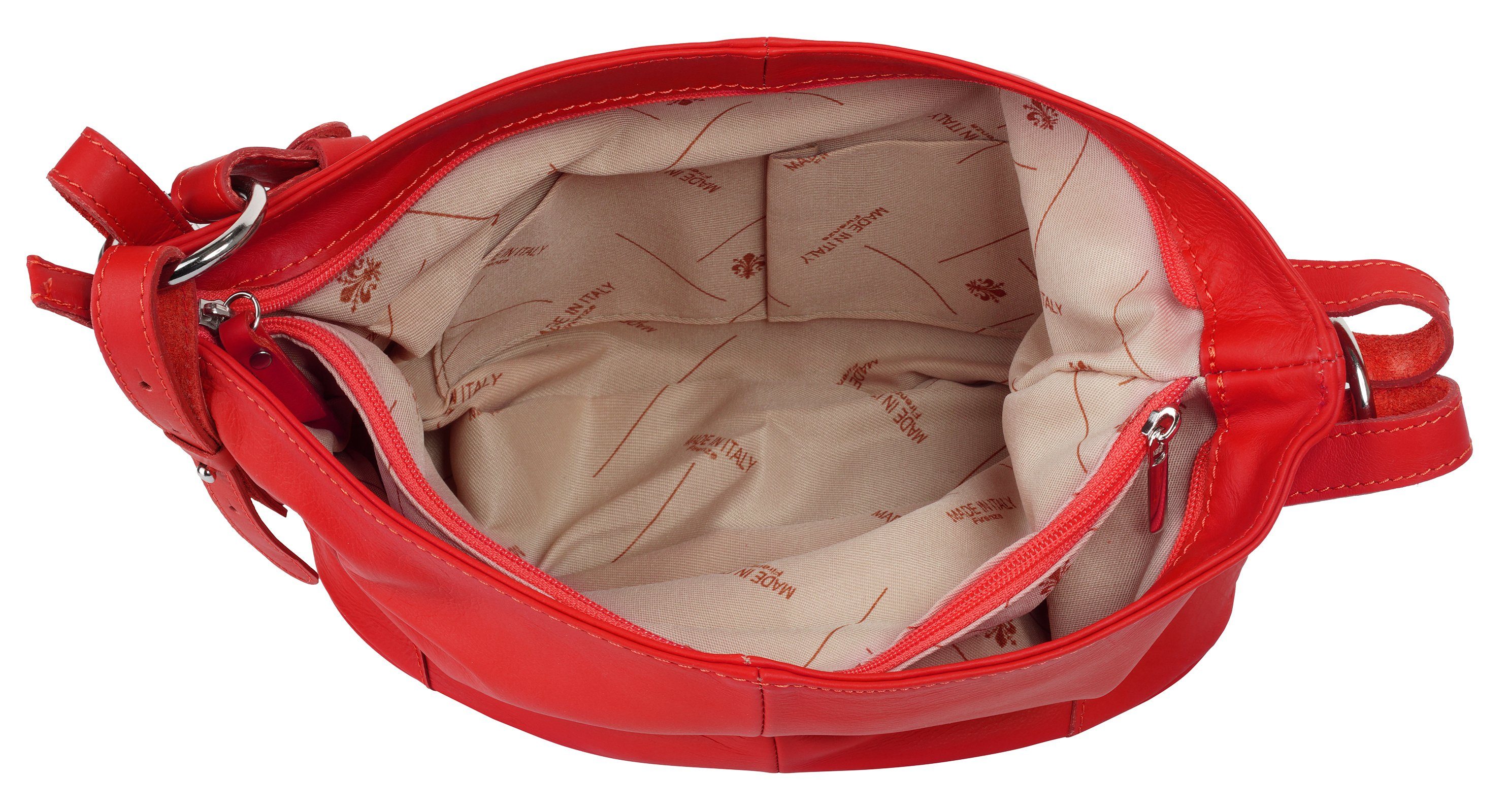 Samantha Look Schoudertas echt leer, made in italy