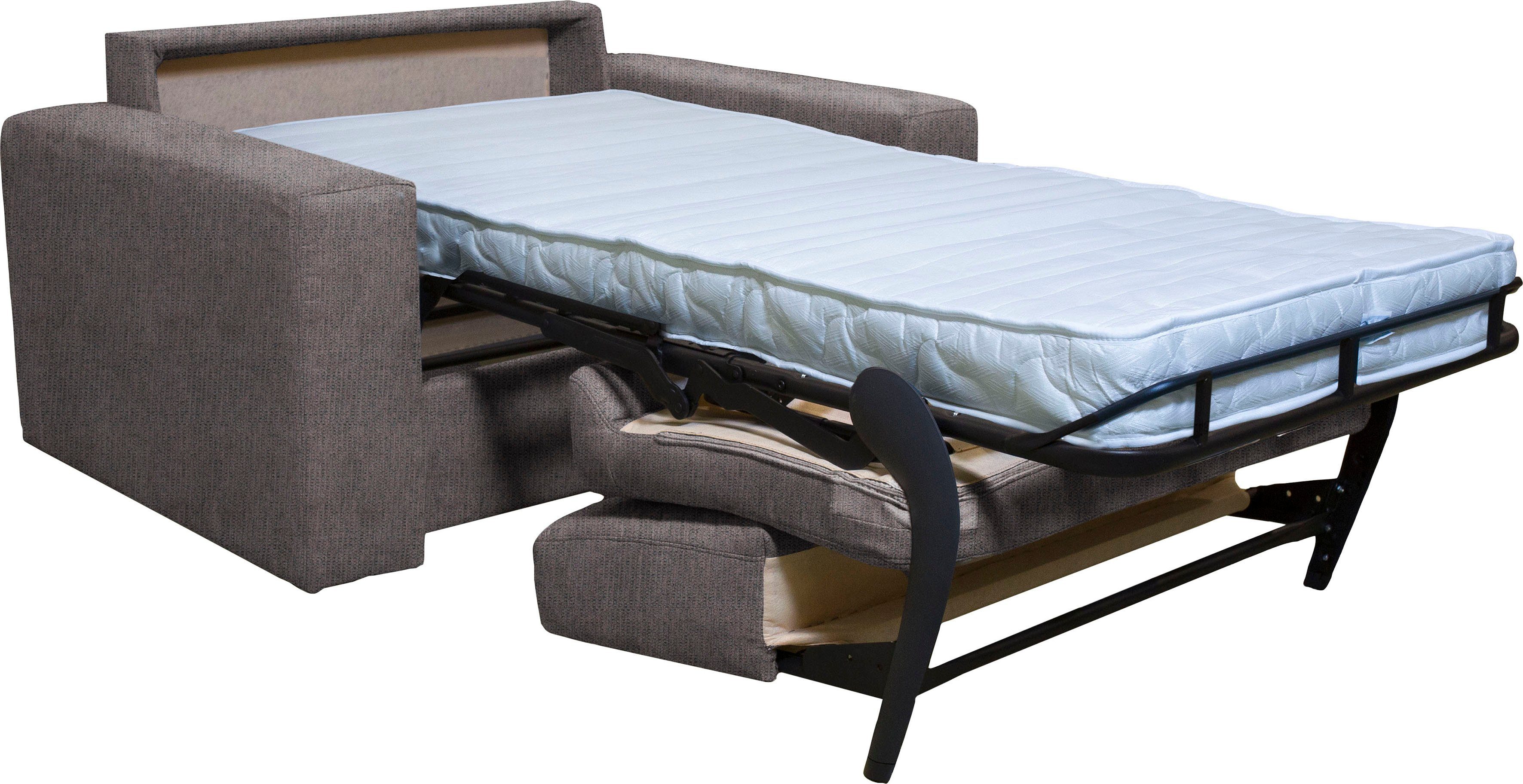Home affaire Fauteuil Roma matras hoogte 140 cm Bedfunctie, met vering, Afmeting liggend ca. 83x198 cm