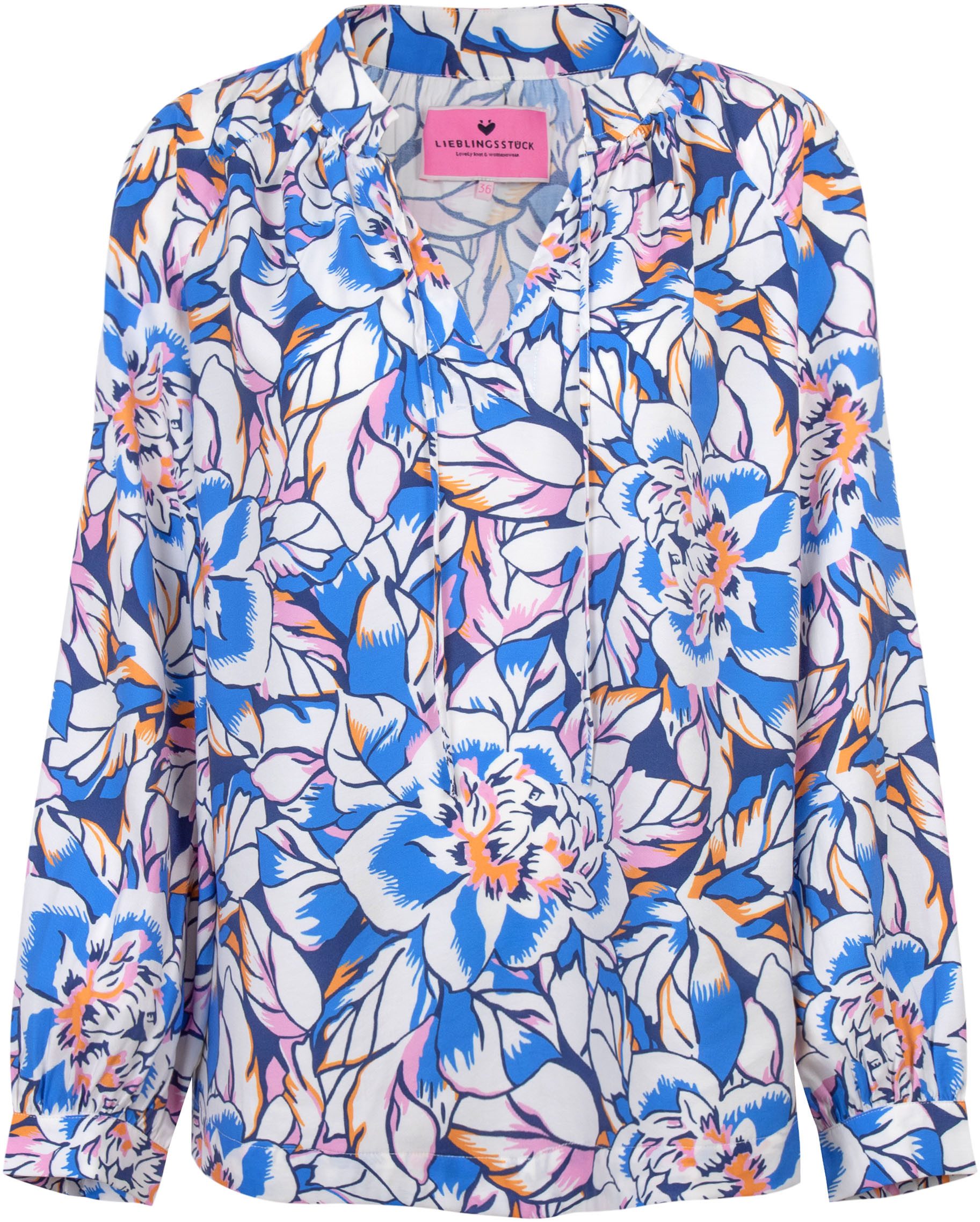 Lieblingsstück Blouse zonder sluiting RukaniL met bloemenprint