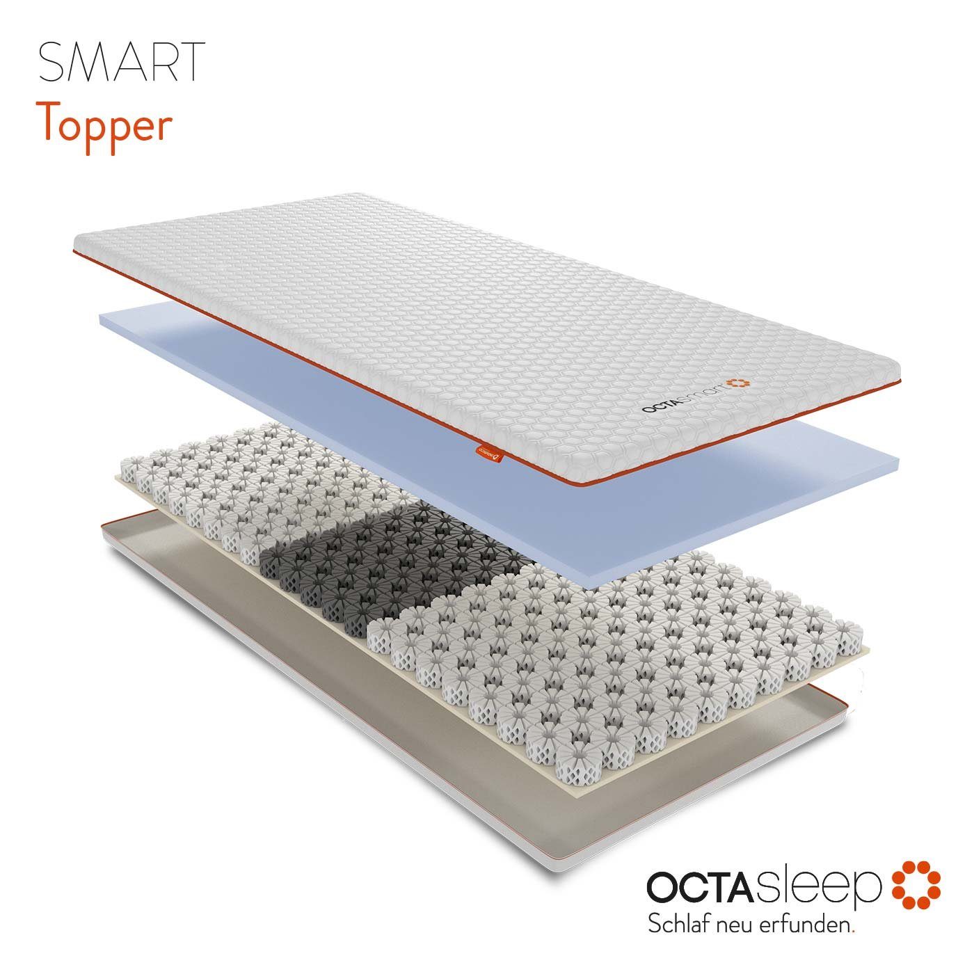 OCTAsleep Topmatras Octasleep Smart OCTAspring® Aerospace technologie (1 stuk)