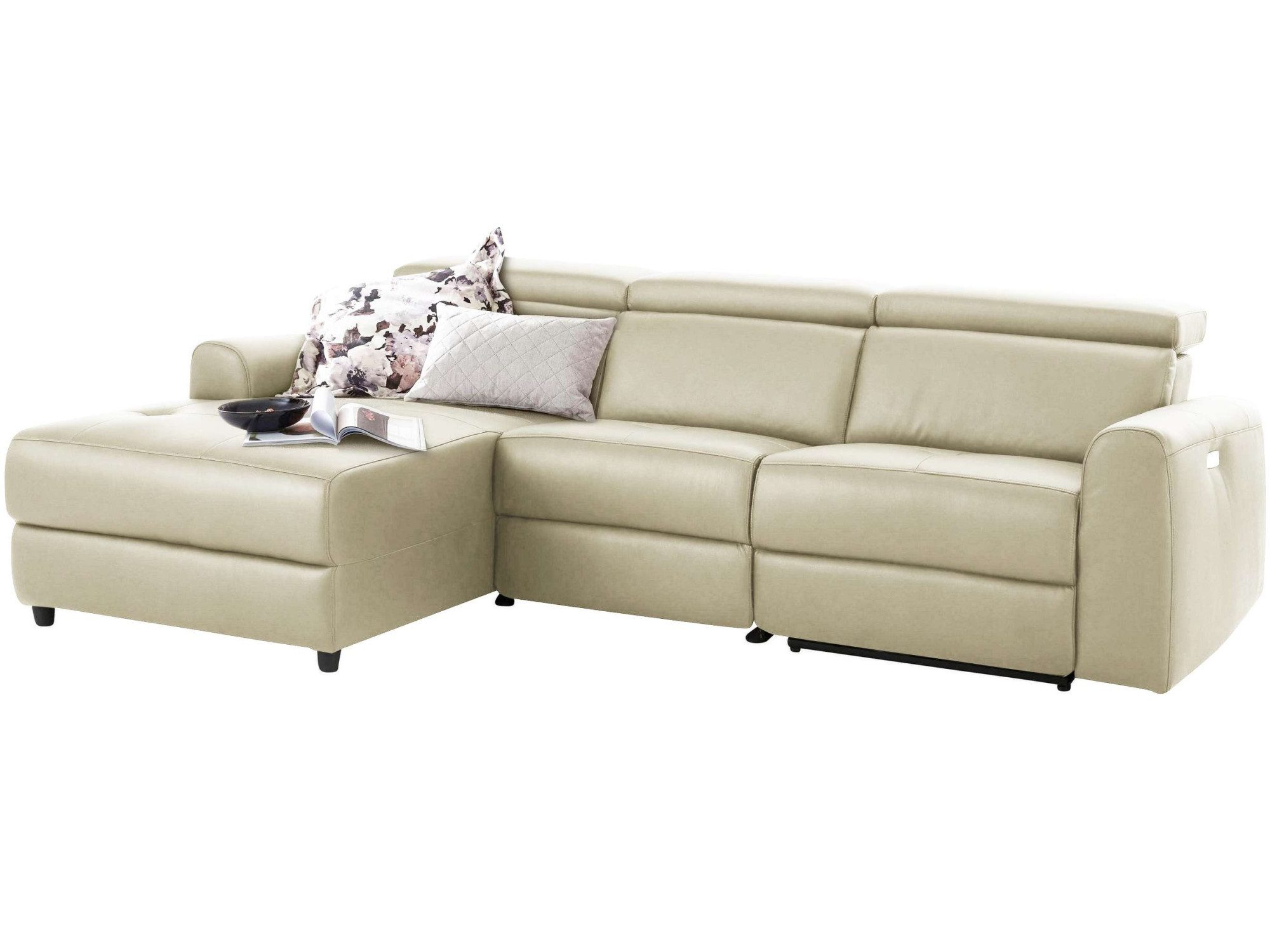 Home affaire Hoekbank Sentrano, L-vorm, 275 cm, man. of electr. relaxfunctie en usb/kopverstelling