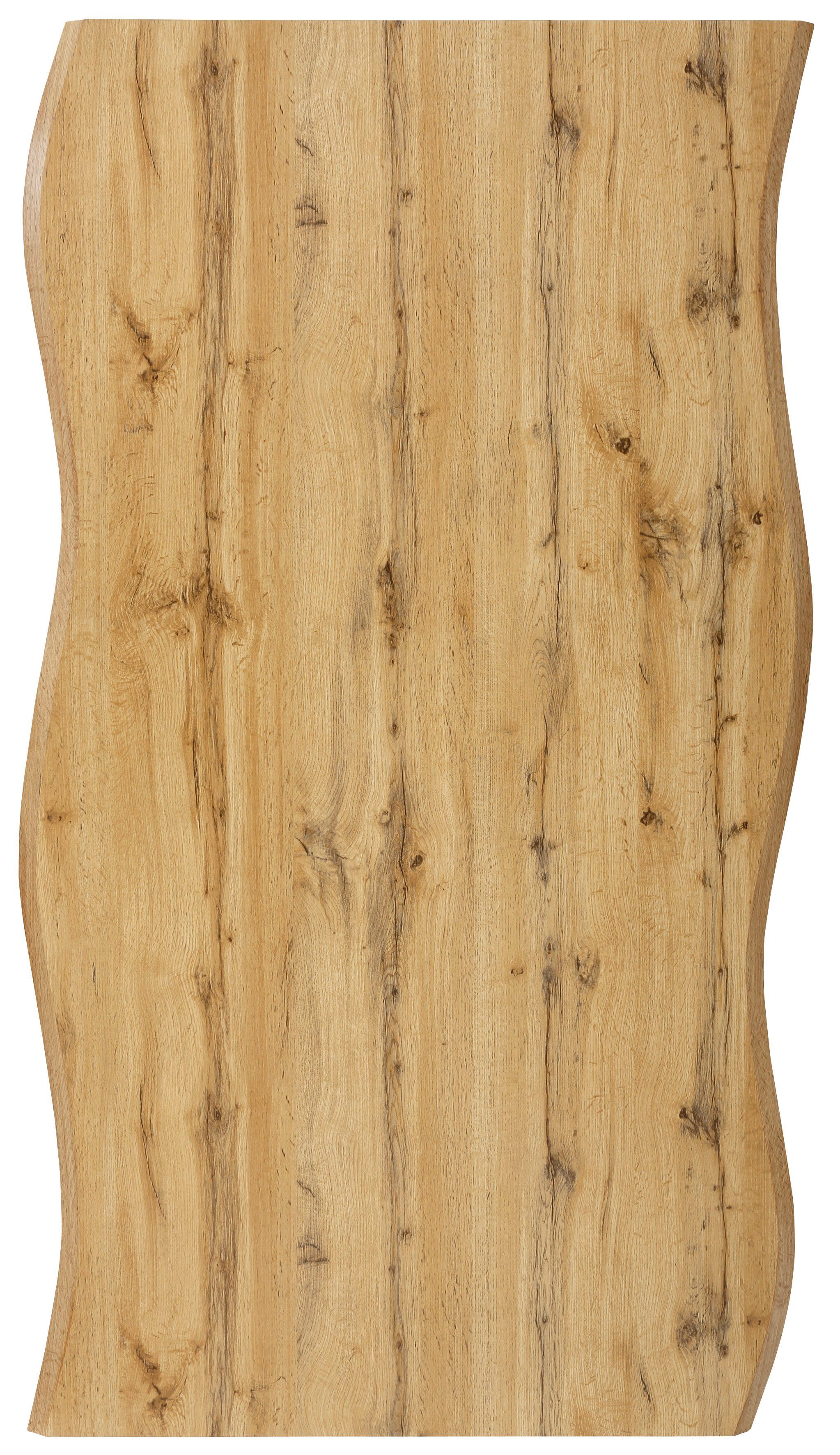 HELA Eettafel GRETA BESTSELLER Boomrandtafel (nabootsing), verschillende maten, 46mm dikte, keukentafel