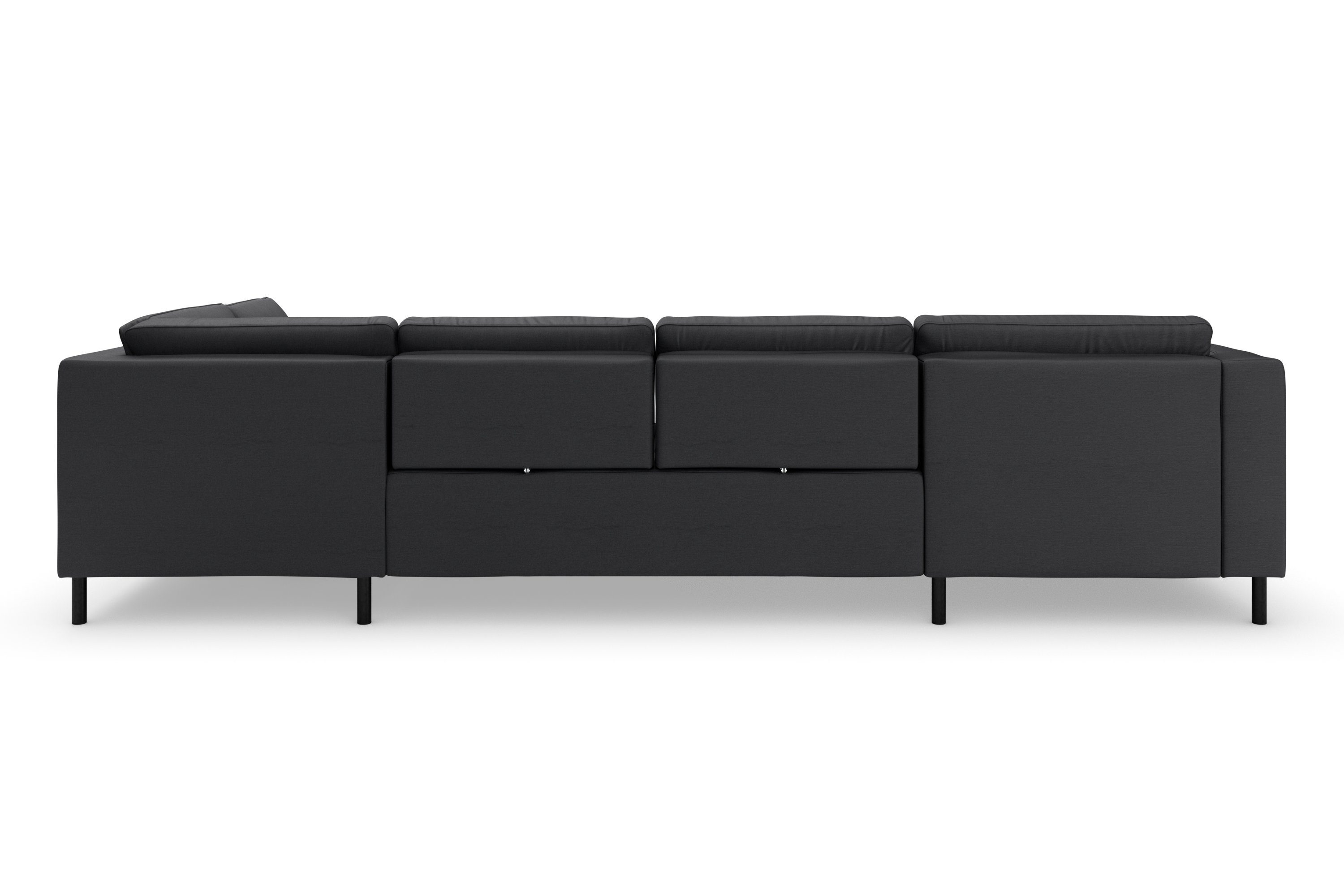 sit&more Zithoek Olsen U-vorm inclusief zitdiepteverstelling, naar keuze met slaapfunctie, 15 cm hoog
