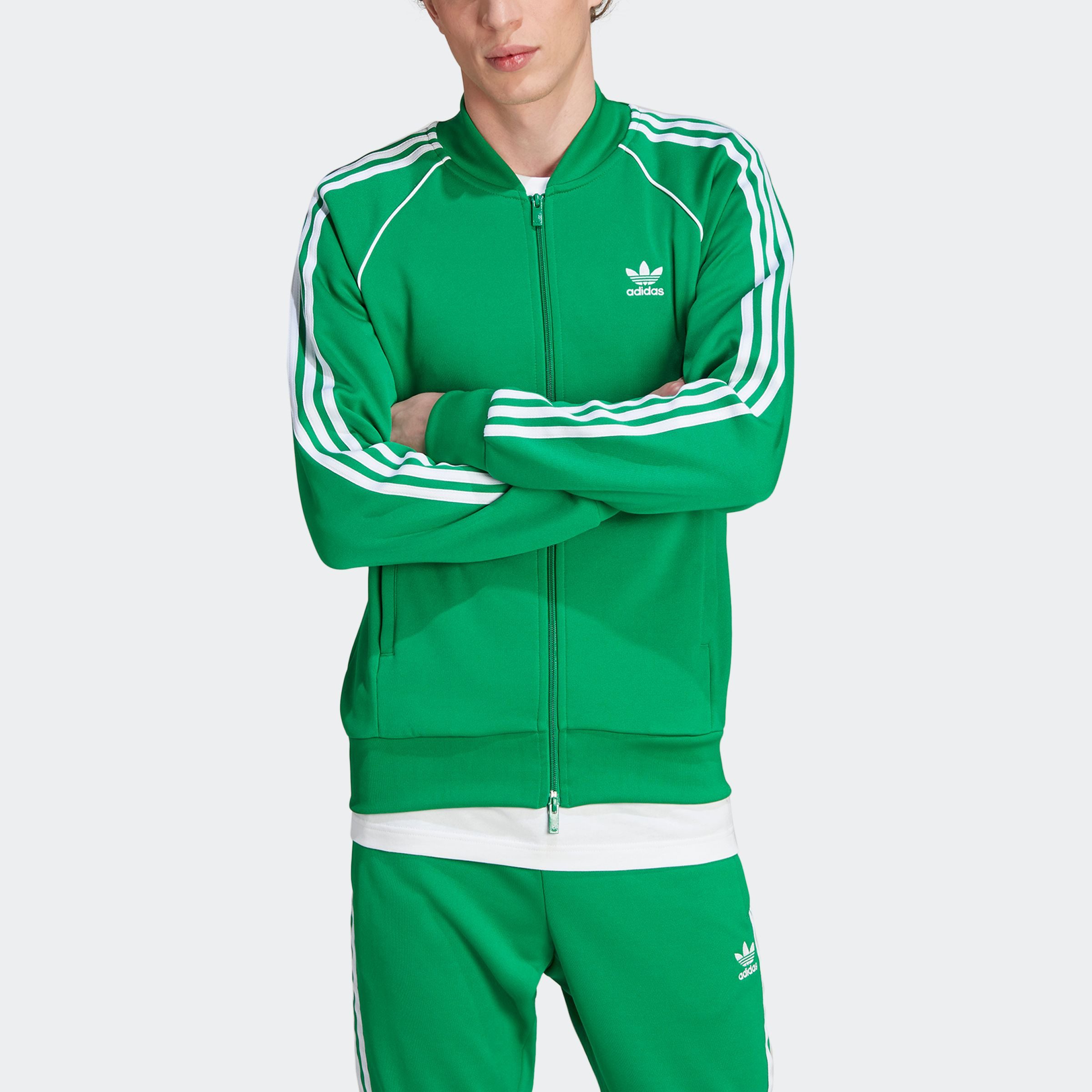 adidas Originals Trainingsjack SST TT Superstar, retro look, sportjacke, tracktop heren trainingsjacks maat XXL groen