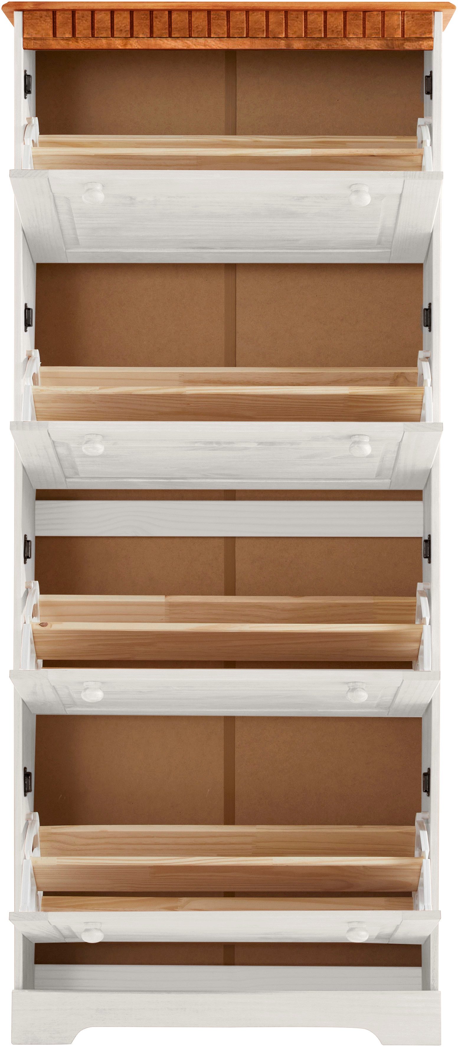 Home affaire Schoenenkast Lisa met 4 kleppen, hoogte 172 cm, breedte 75 cm