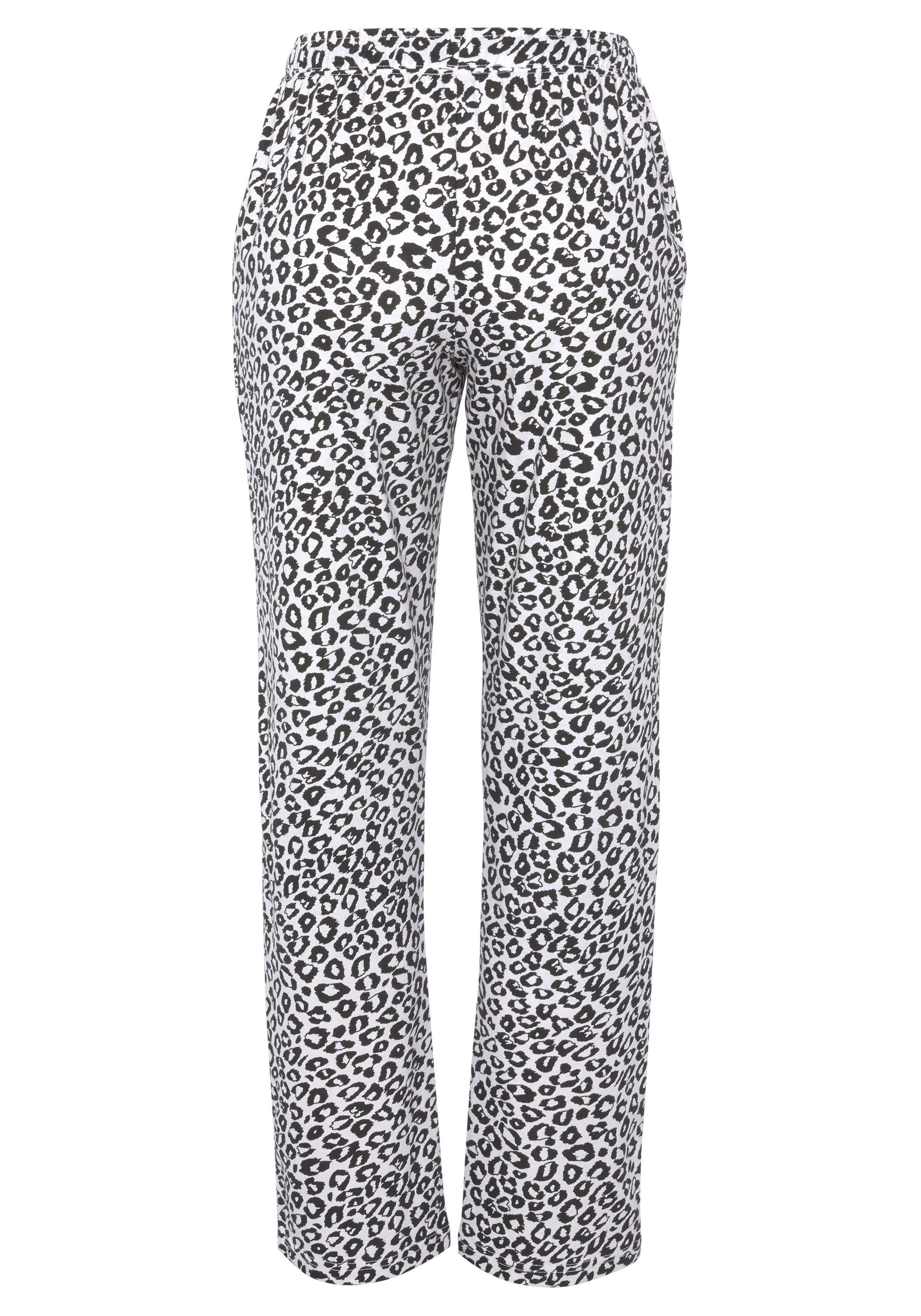 Vivance Dreams Pyjamabroek met zwart-wit print