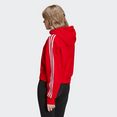 adidas originals sweatshirt adicolor classics crop hoodie rood