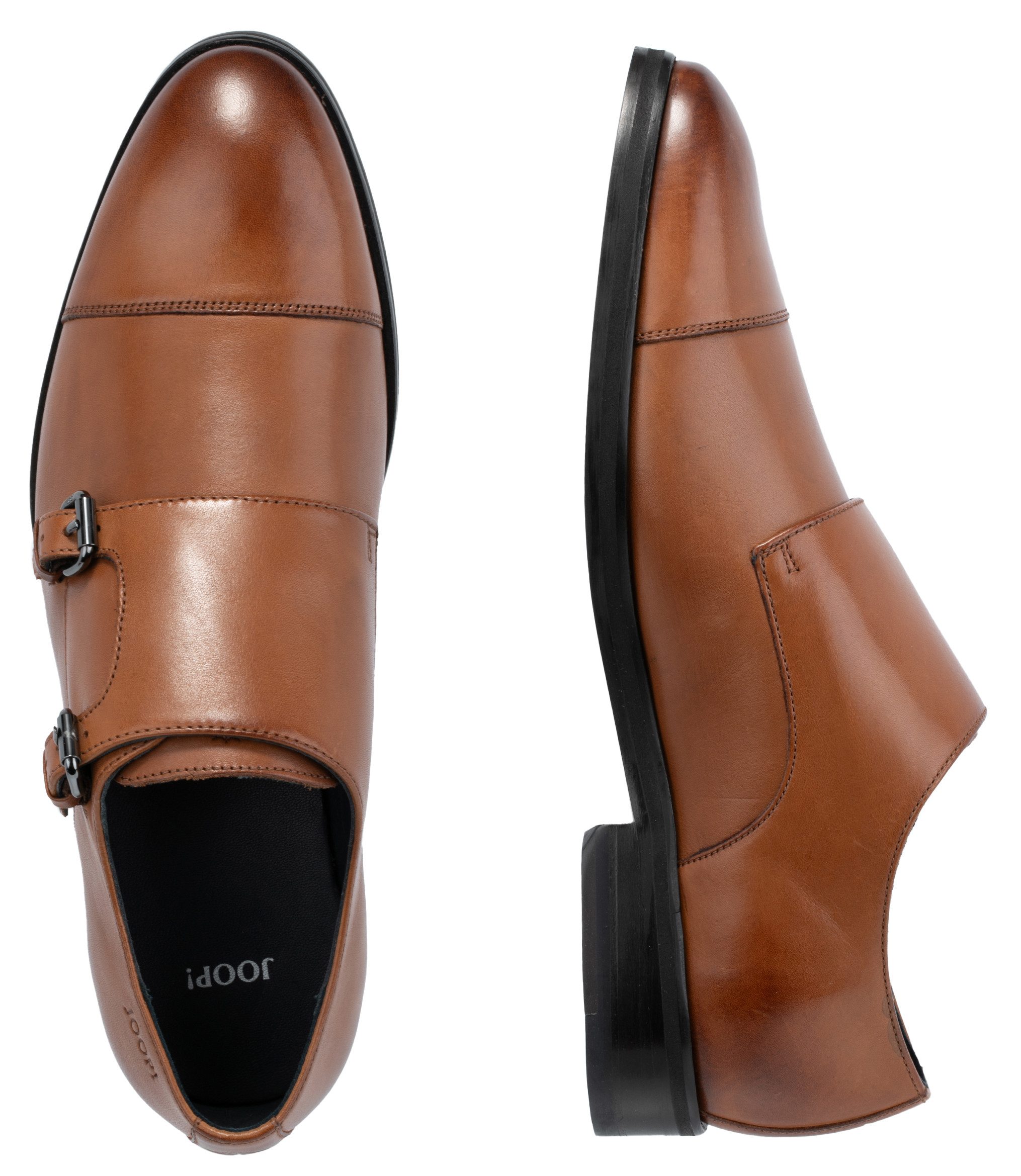 Joop! Instappers Pero kleitos monk lace up mc2 Business schoen, kostuumschoen, monk met leren binnenzool