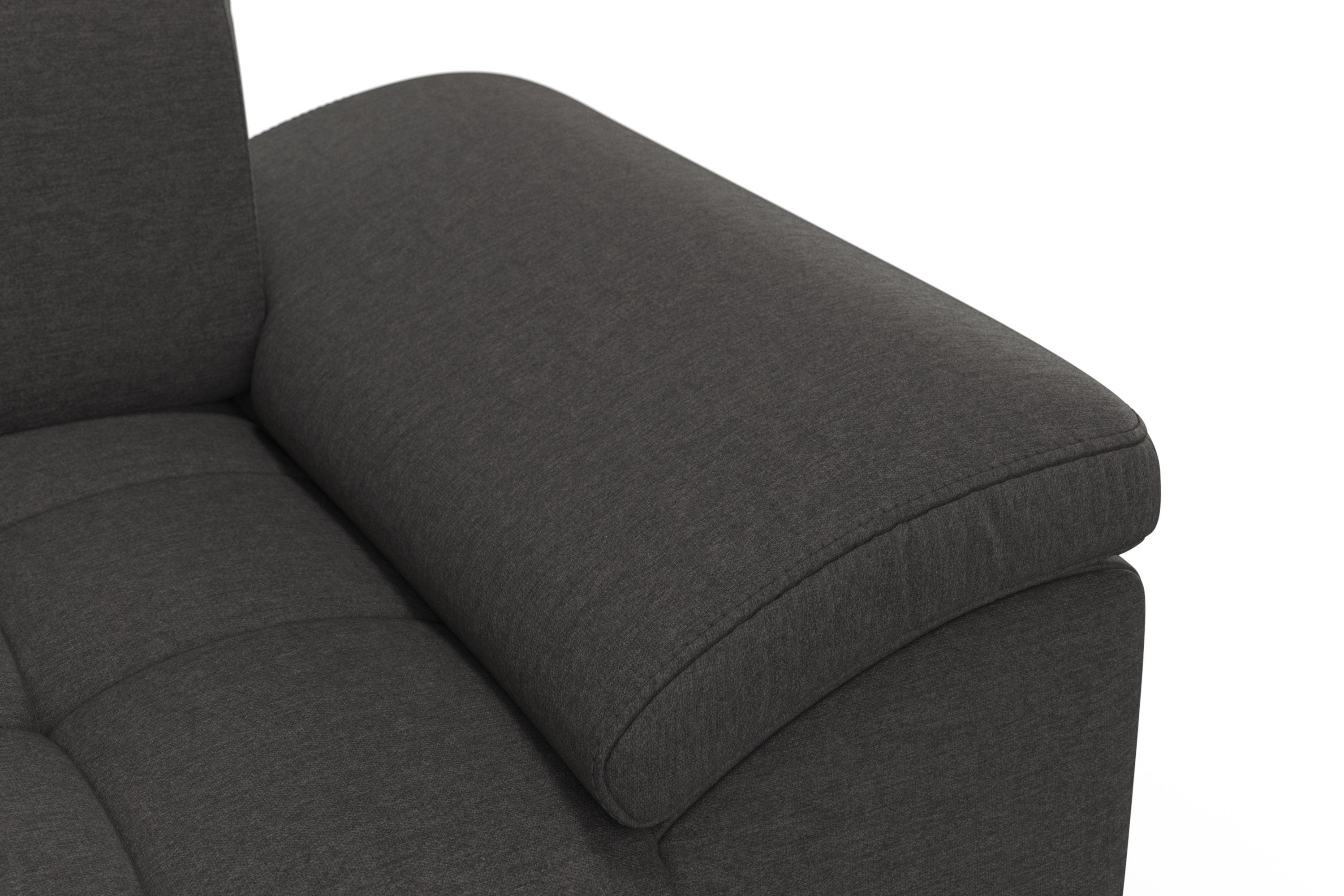 sit&more Hoekbank Cool L-vorm naar keuze met verstelbare hoofdsteun en uittrekzitting, motorisch