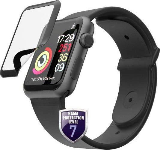 Hama Displaybeschermingsglas Hiflex screen protector voor de Apple Watch 4/5/6/SE, 40 mm veiligheidsglas