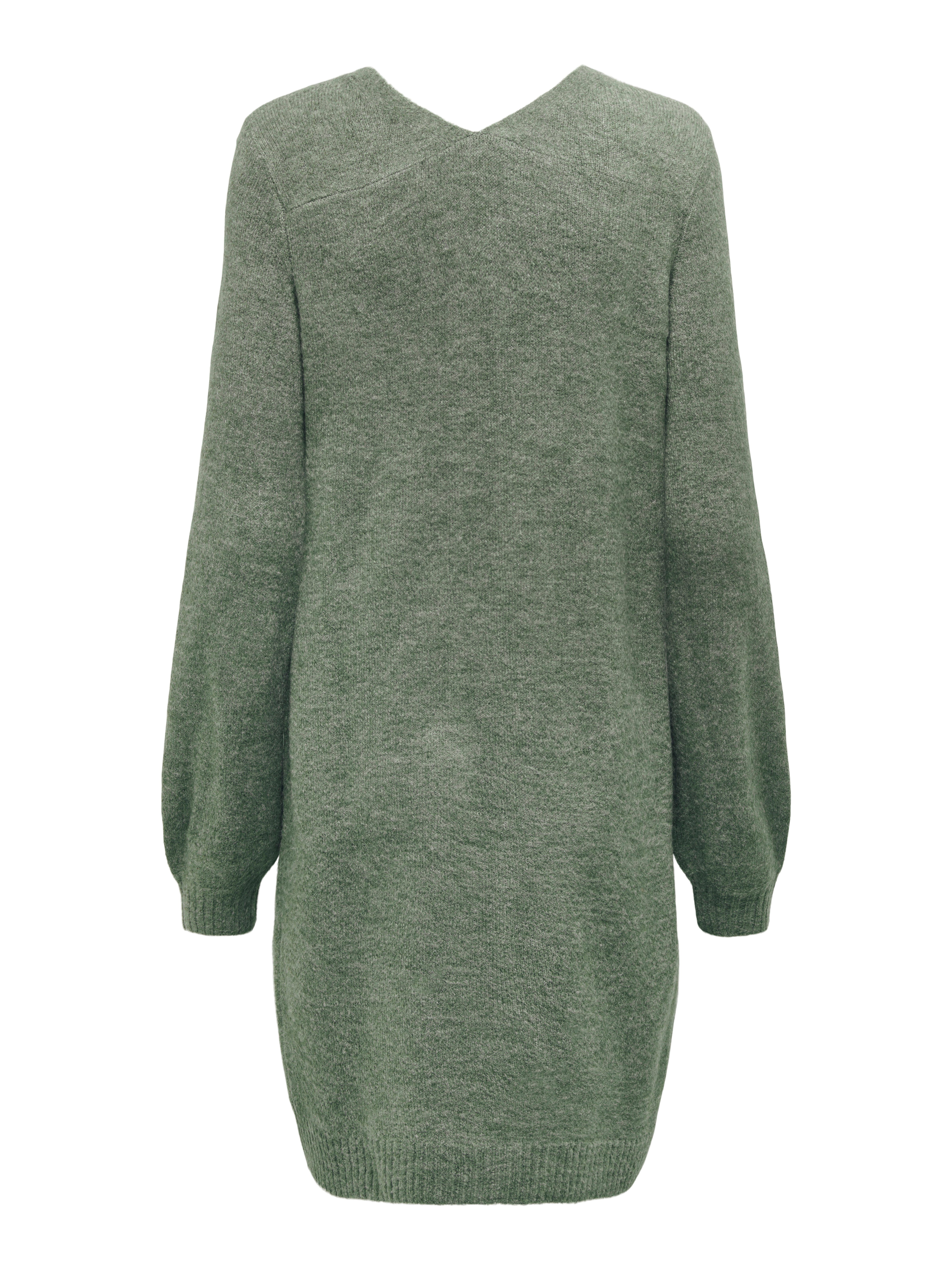 JDY Gebreide jurk JDYELANORA L/S V-NECK DRESS KNT NOOS