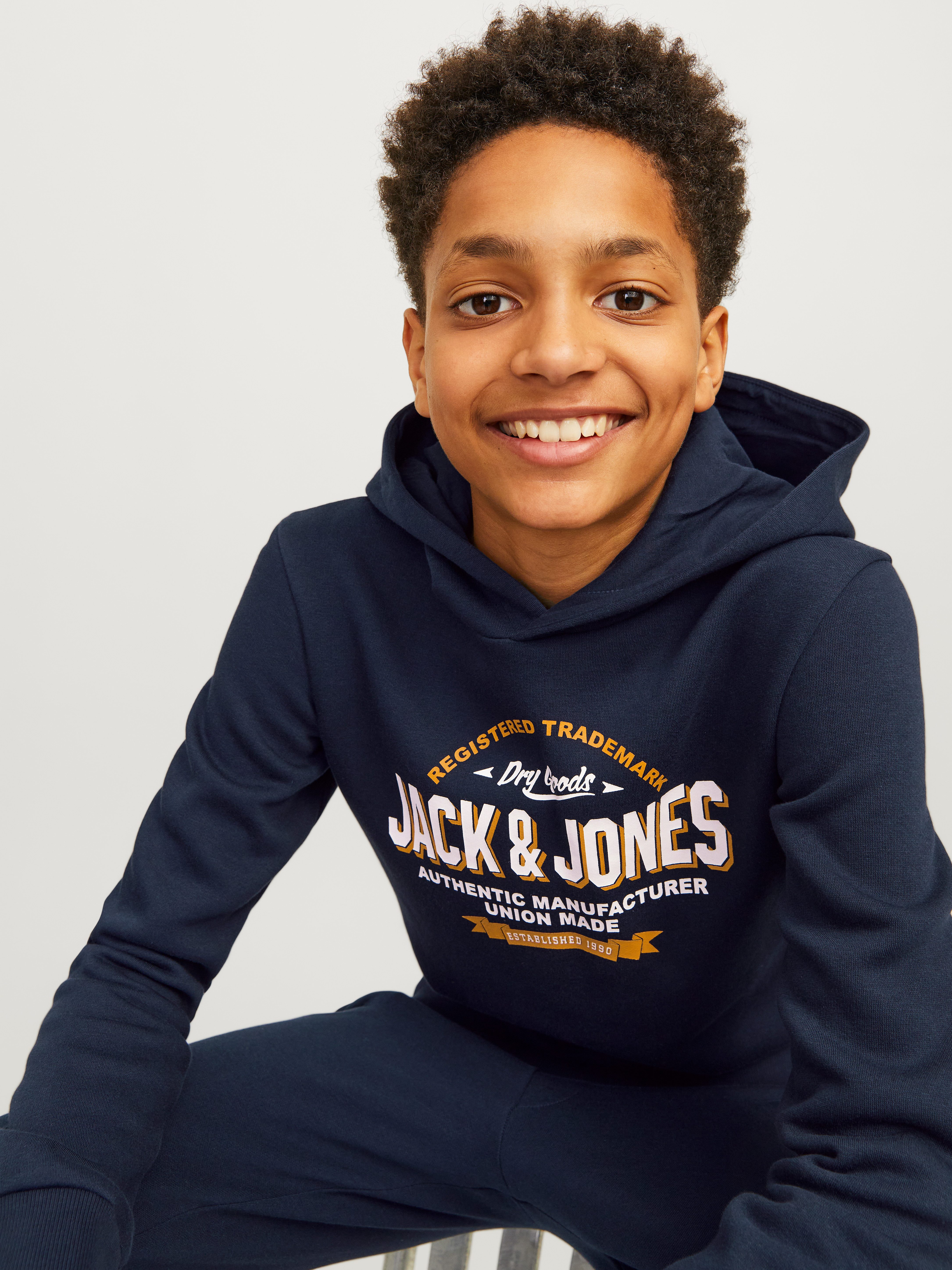 Jack & Jones Junior Hoodie JJELOGO SWEAT HOOD 2 COL 24 25 NOOS JNR