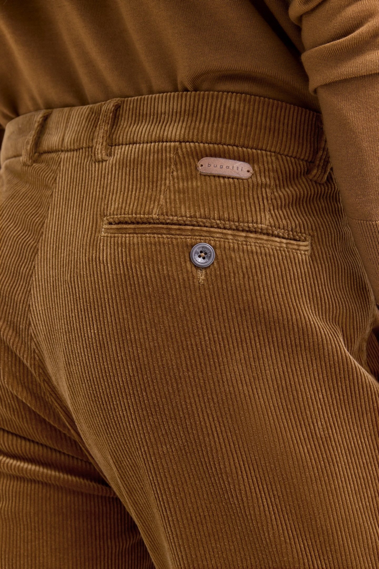 Bugatti Cordbroek MODERN FIT met soft touch & stretchcomfort