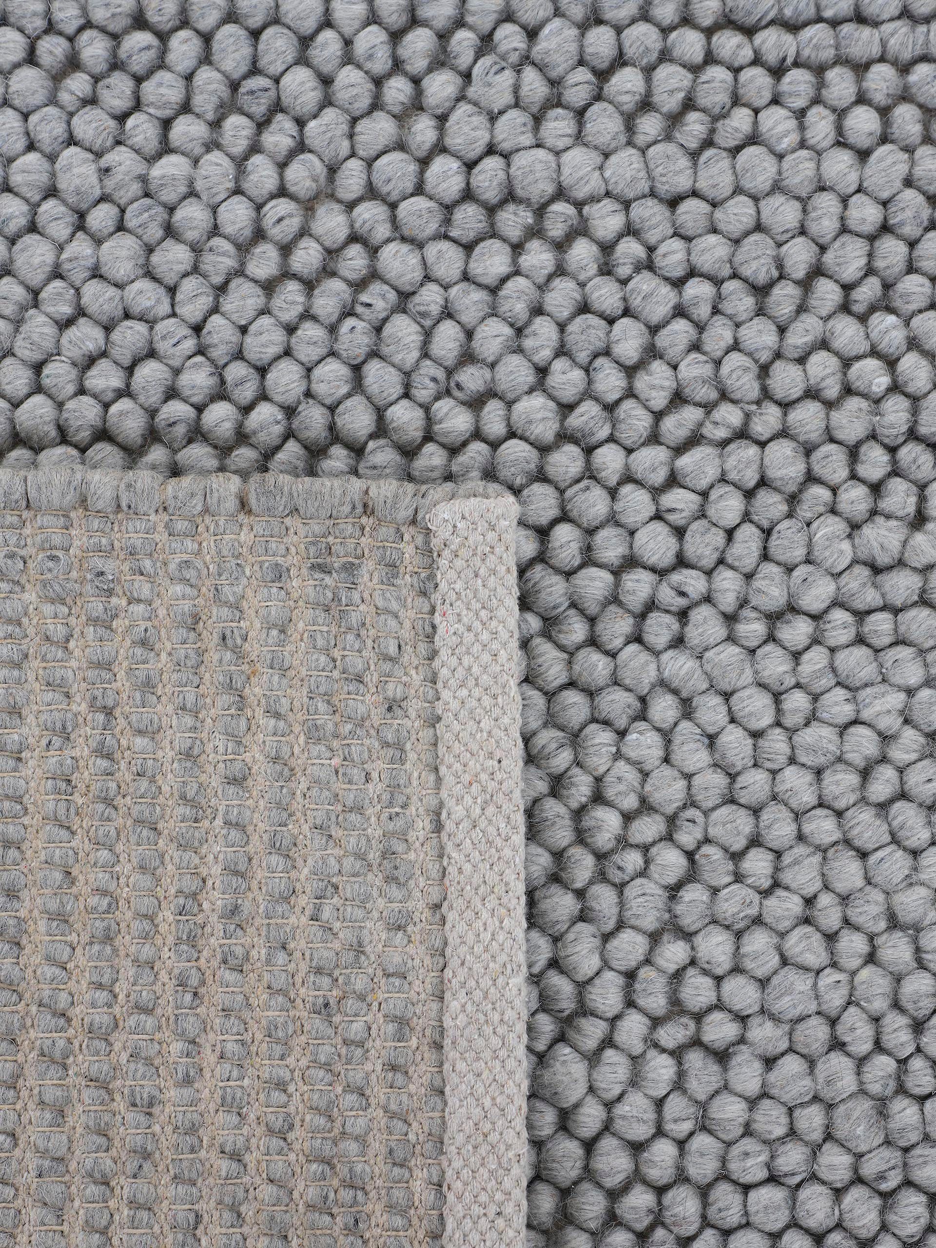 carpetfine Vloerkleed Calo Handgeweven tapijt, uni-kleuren, gemeleerd, handgeweven, 70% wol