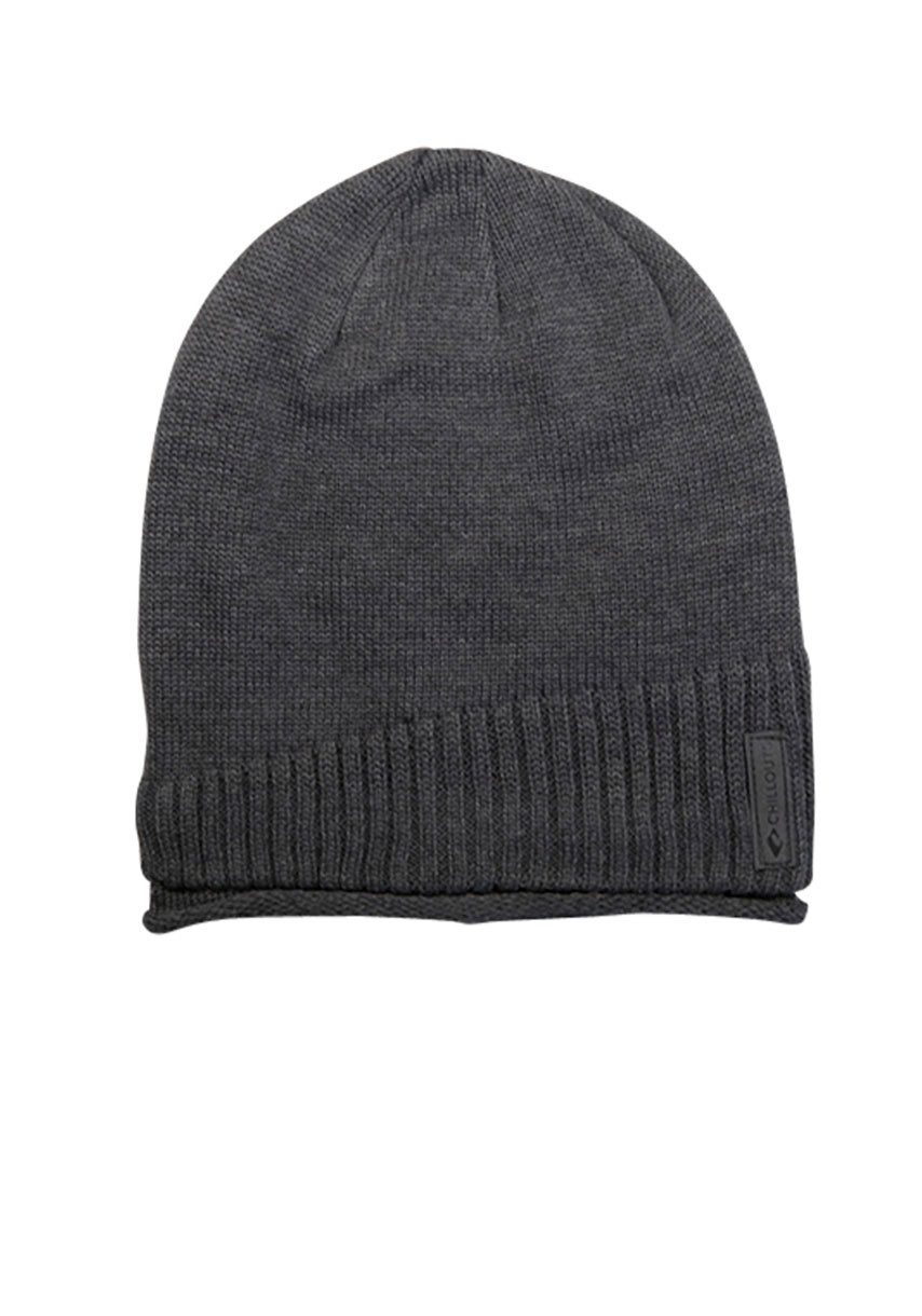 chillouts Beanie Etienne Hat met een beschaafd logo-opschrift