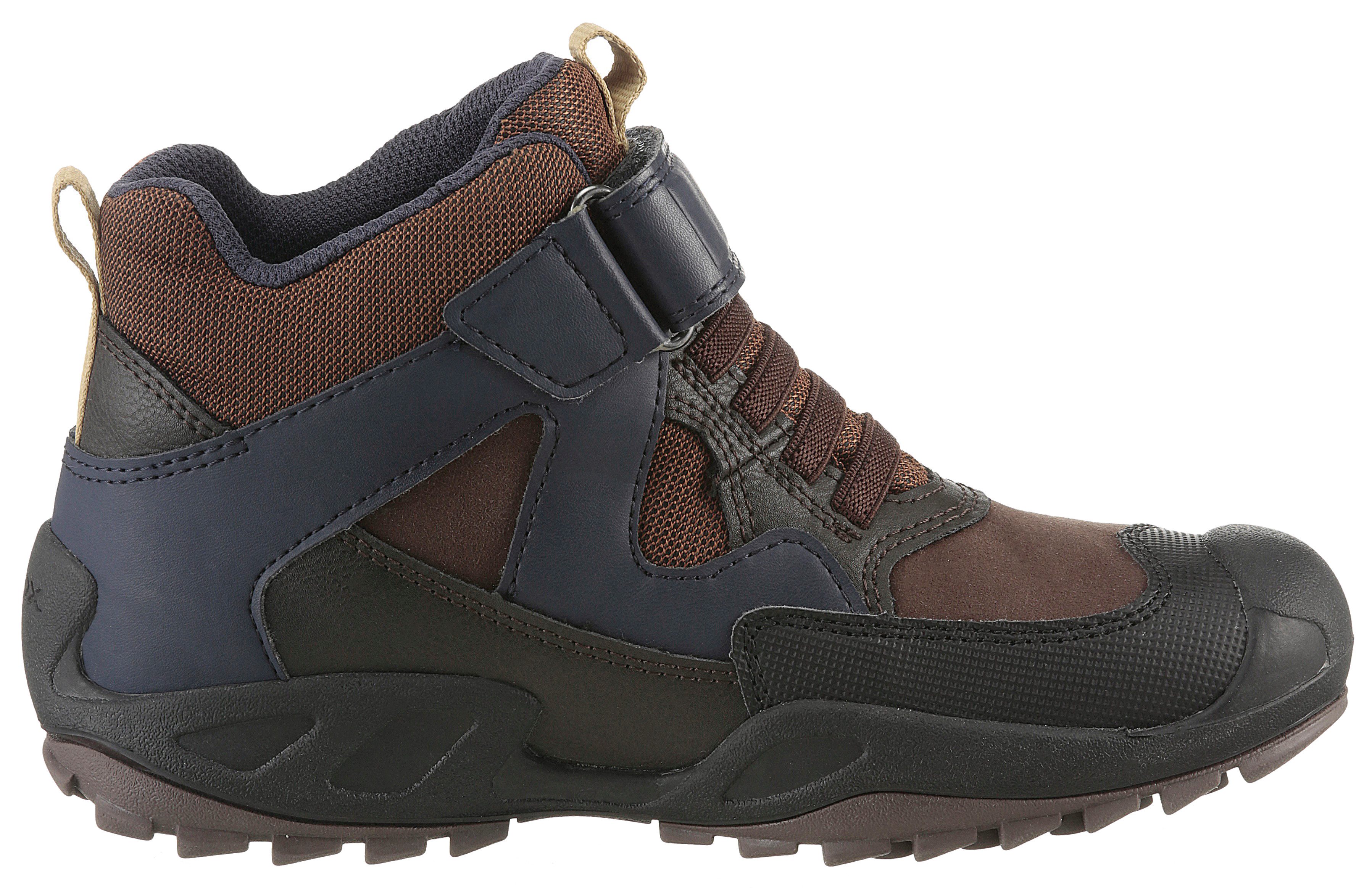 Geox Winterlaarzen J NEW SAVAGE BOY B ABX Trekkinglaarzen, winterlaarzen, kinderschoen met warme voering