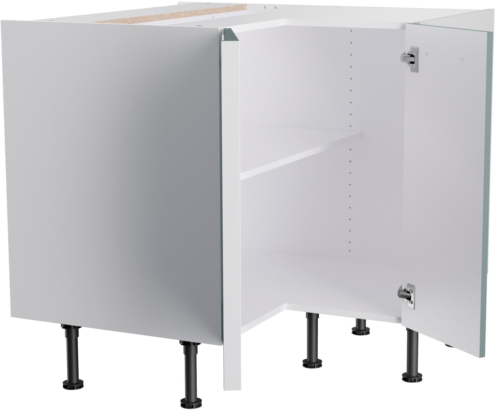 Kochstation Hoekonderkast KS-Bern2 Breedte 90 x 90 cm, 1 deur, 1 legplank